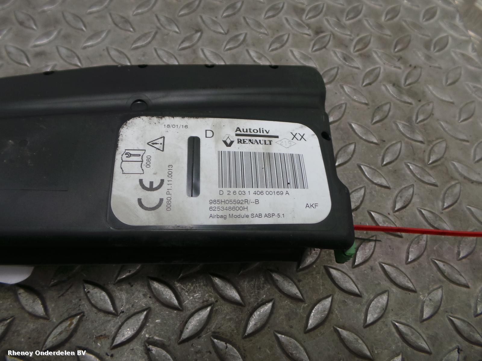 2016 RENAULT CLIO AIRBAG RECHTS View Auto part AIRBAG RECHTS RENAULT CLIO 2016