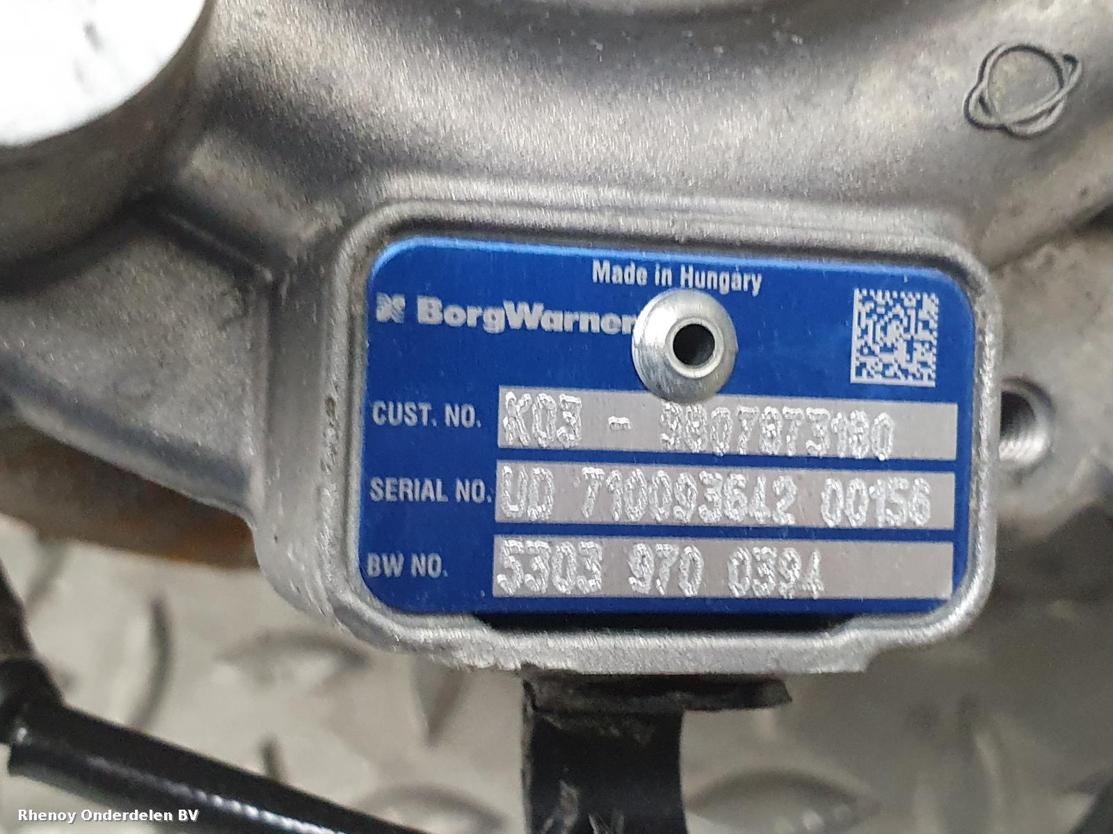 2015 CITROEN C4 TURBO View Auto part TURBO CITROEN C4 2015