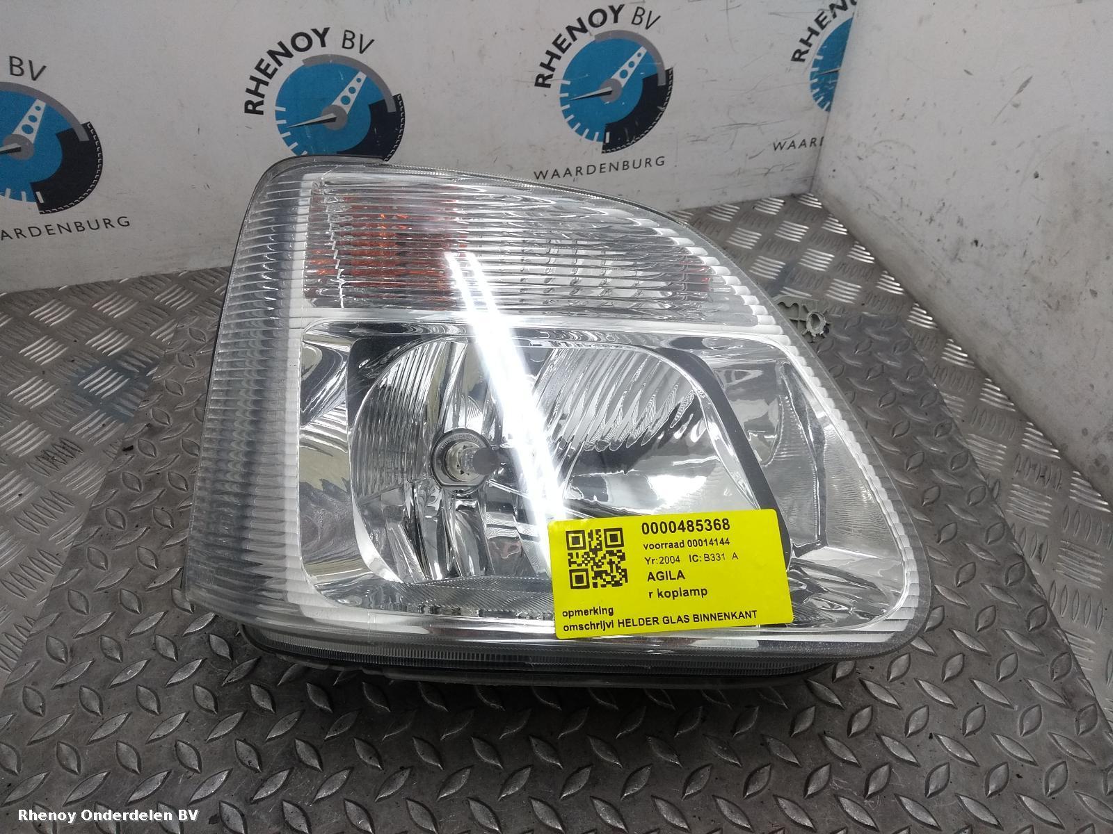 View Auto part R Headlamp VAUXHALL / OPEL AGILA 2004