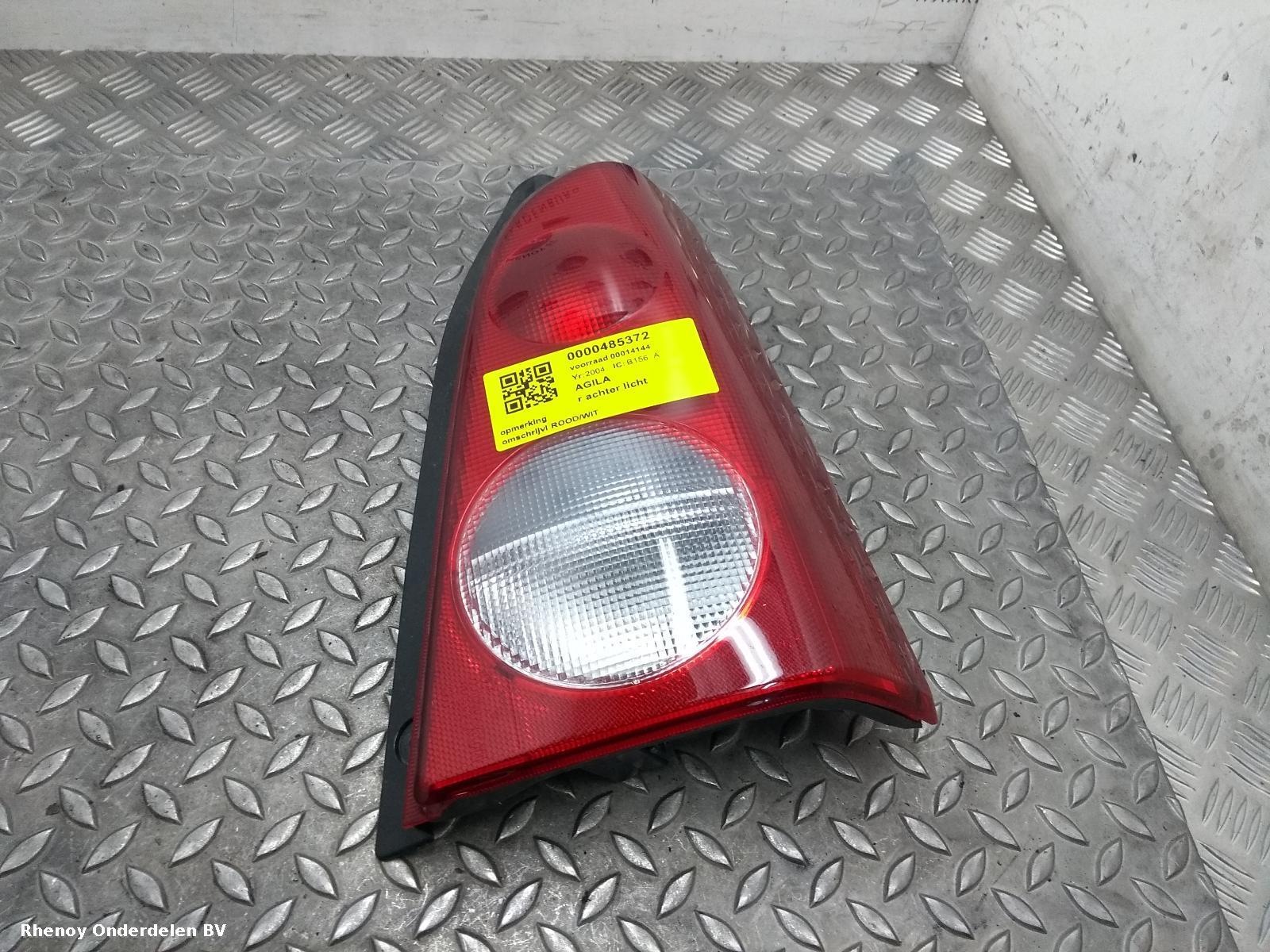 View Auto part R Taillight VAUXHALL / OPEL AGILA 2004