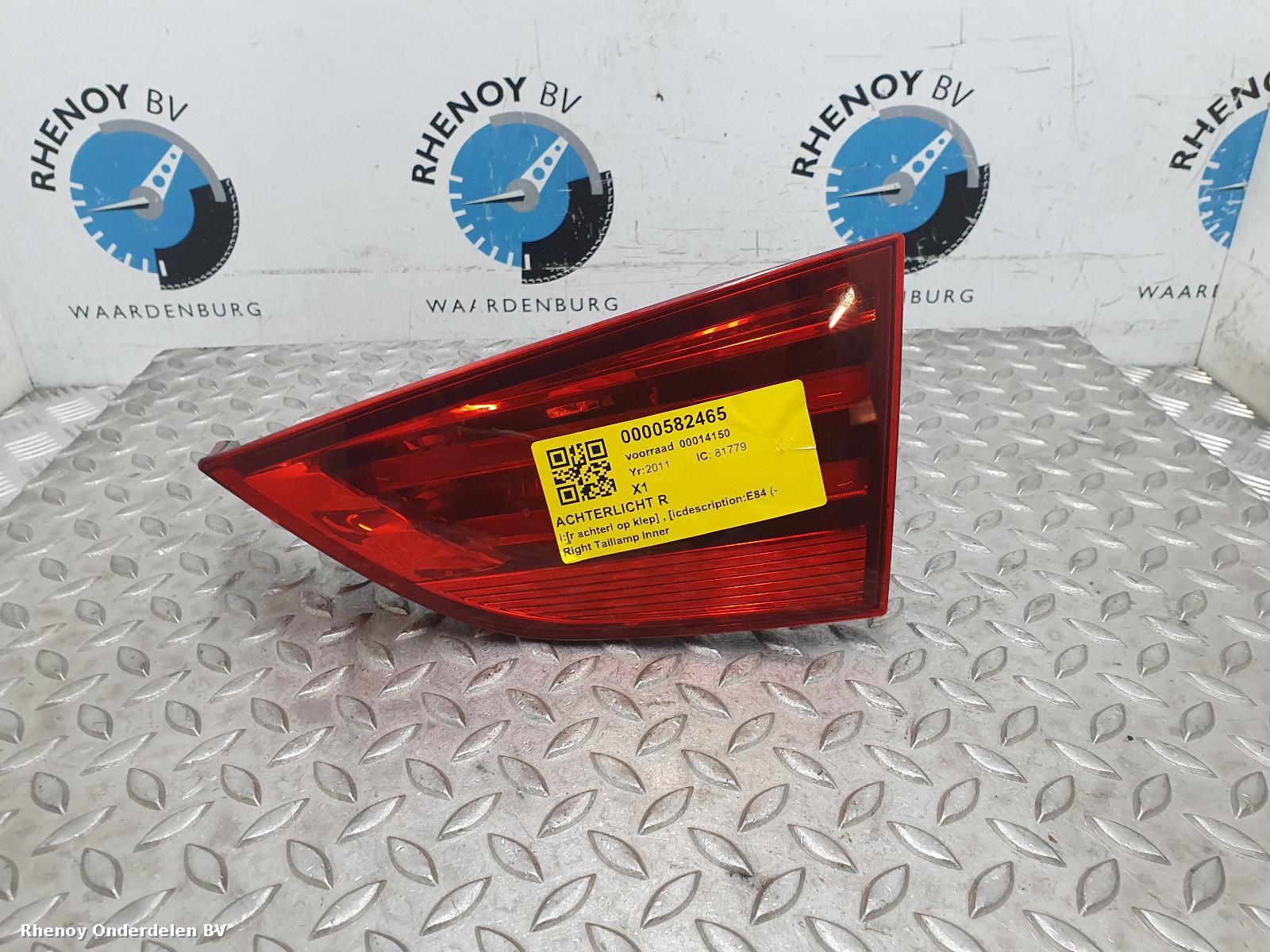 View Auto part R Taillight BMW X1 2011