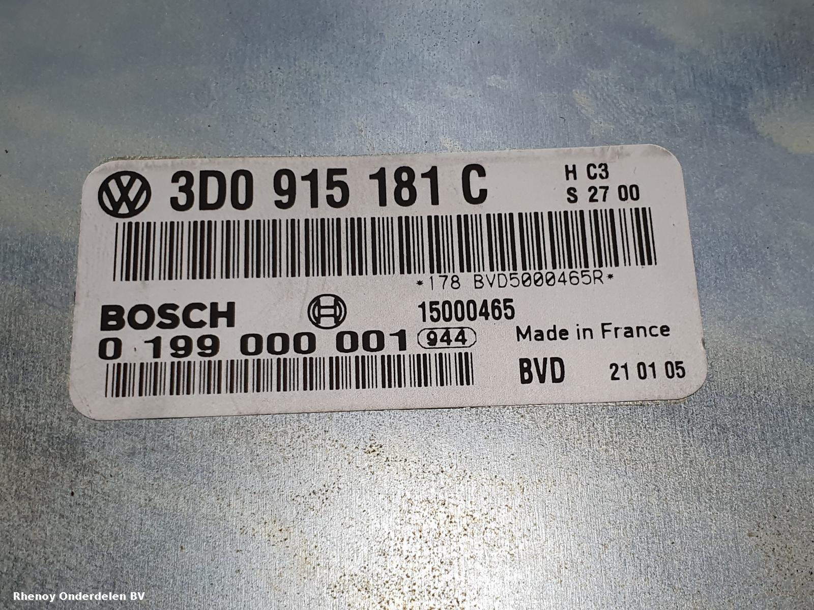 View Auto part COMPUTER ECU VOLKSWAGEN PHAETON 2005