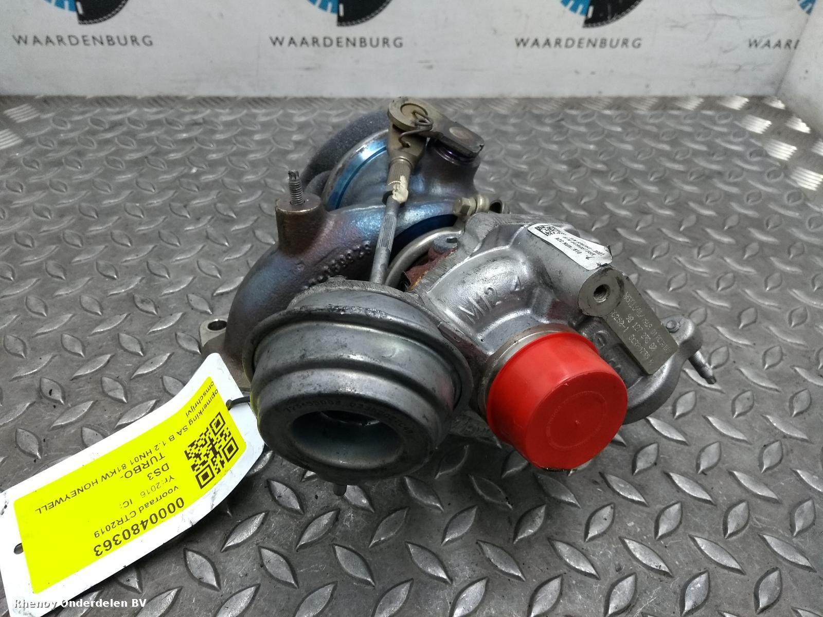 Bekijk Auto-onderdeel TURBO CITROEN DS3 2016
