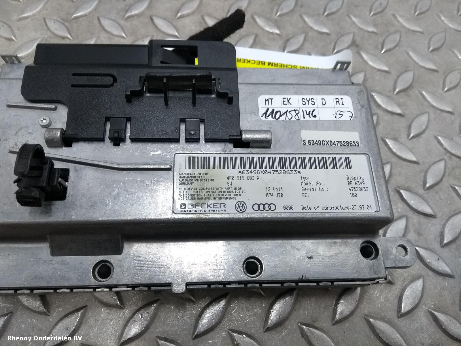 2004 AUDI A6 NAVIGATIE View Auto part NAVIGATIE AUDI A6 2004
