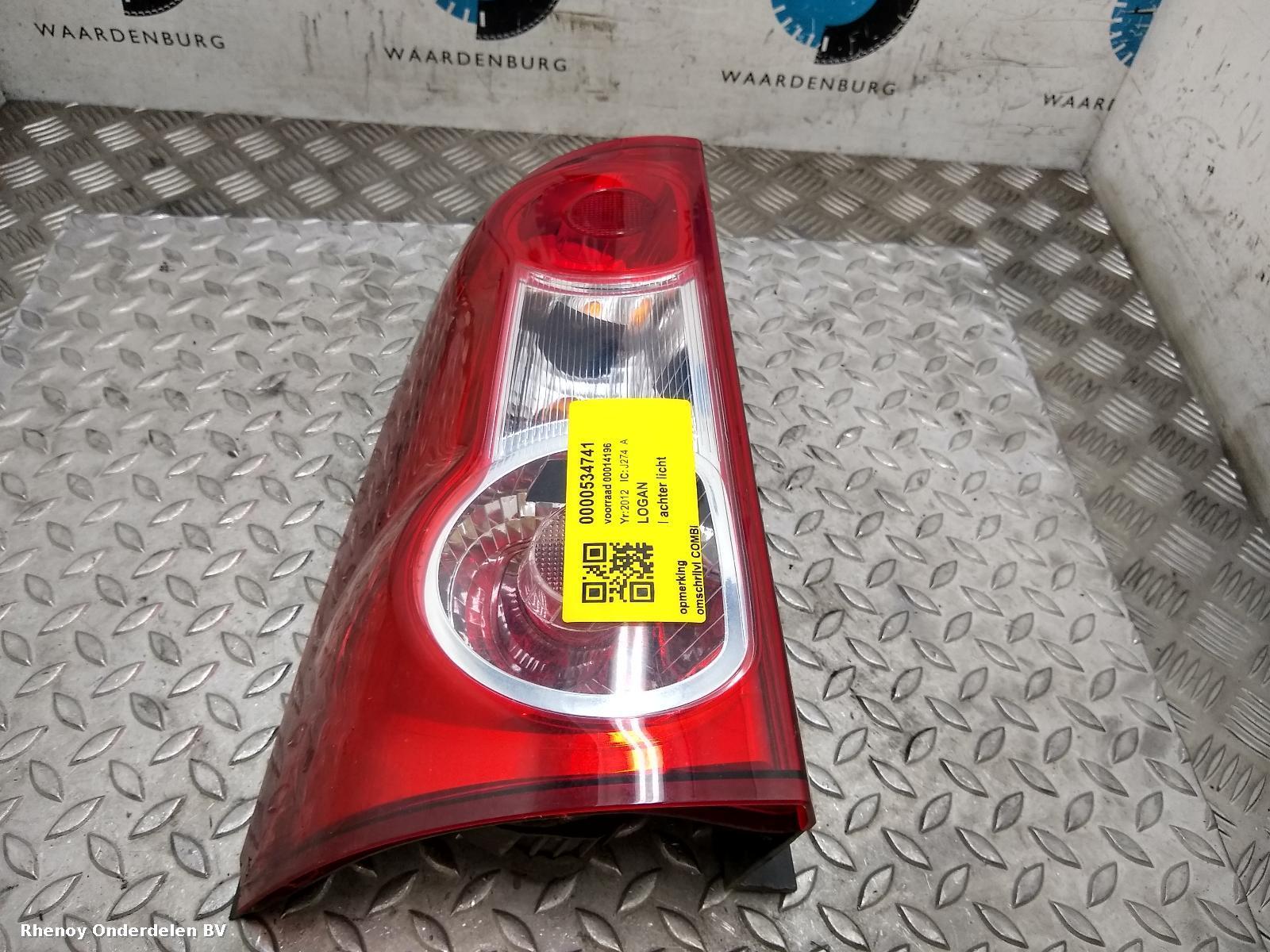 View Auto part L Taillight DACIA LOGAN 2012