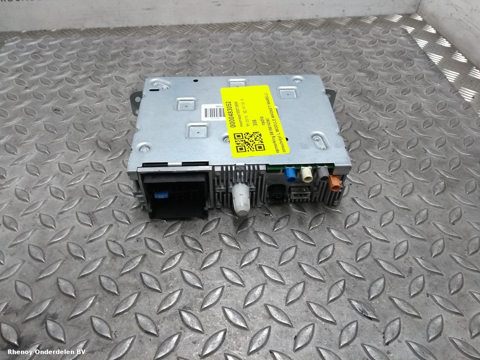 View Auto part A/V Equipment PEUGEOT 308 2016