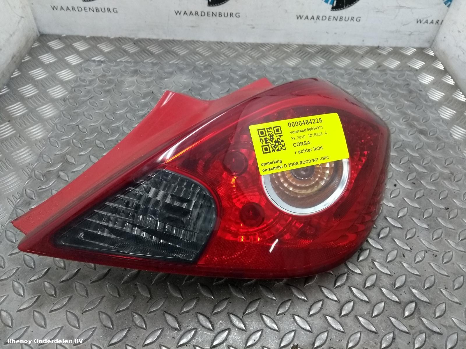 Bekijk Auto-onderdeel ACHTERLICHT R OPEL / VAUXHALL CORSA 2010