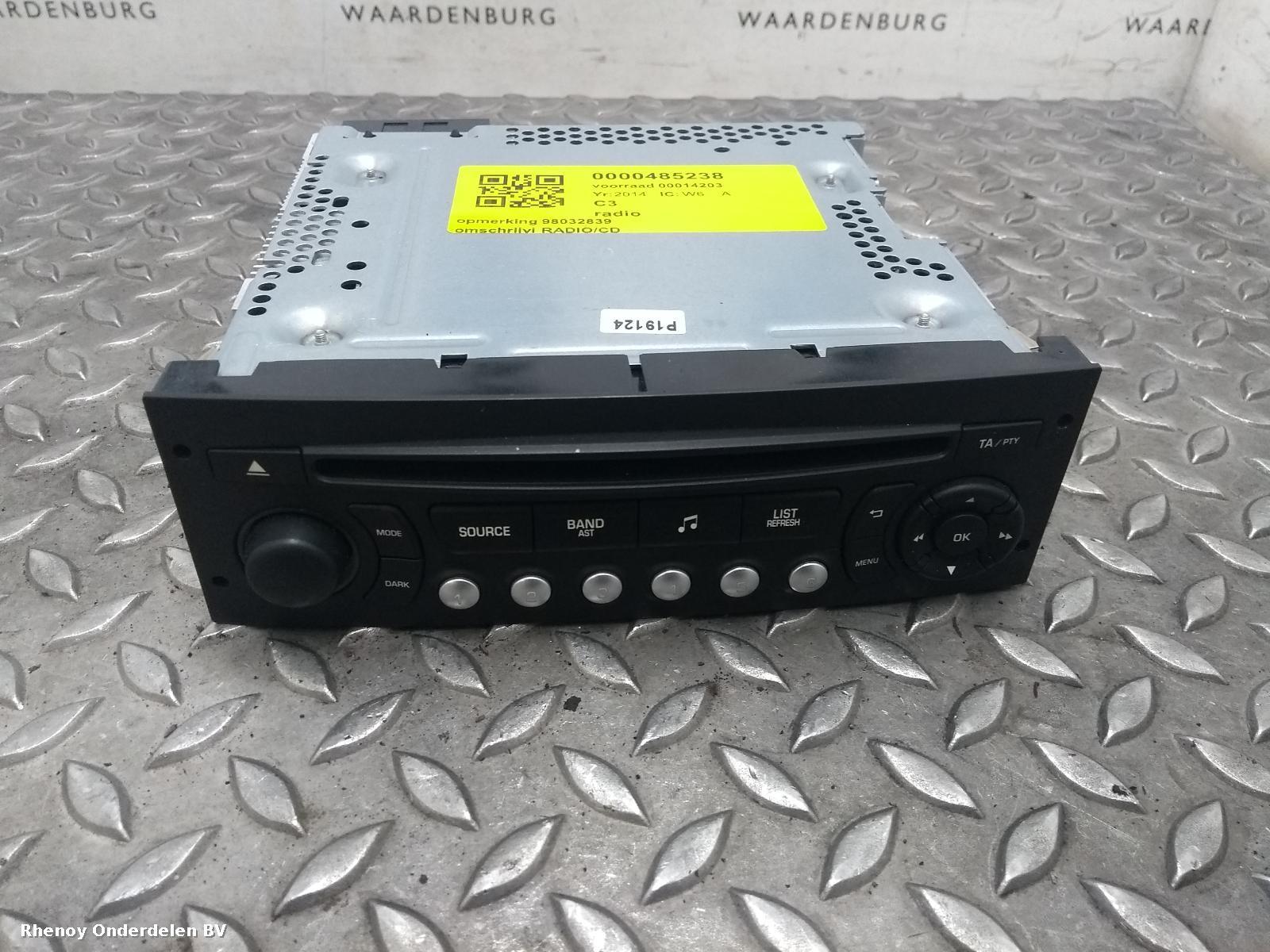 Bekijk Auto-onderdeel RADIO CITROEN C3 2014