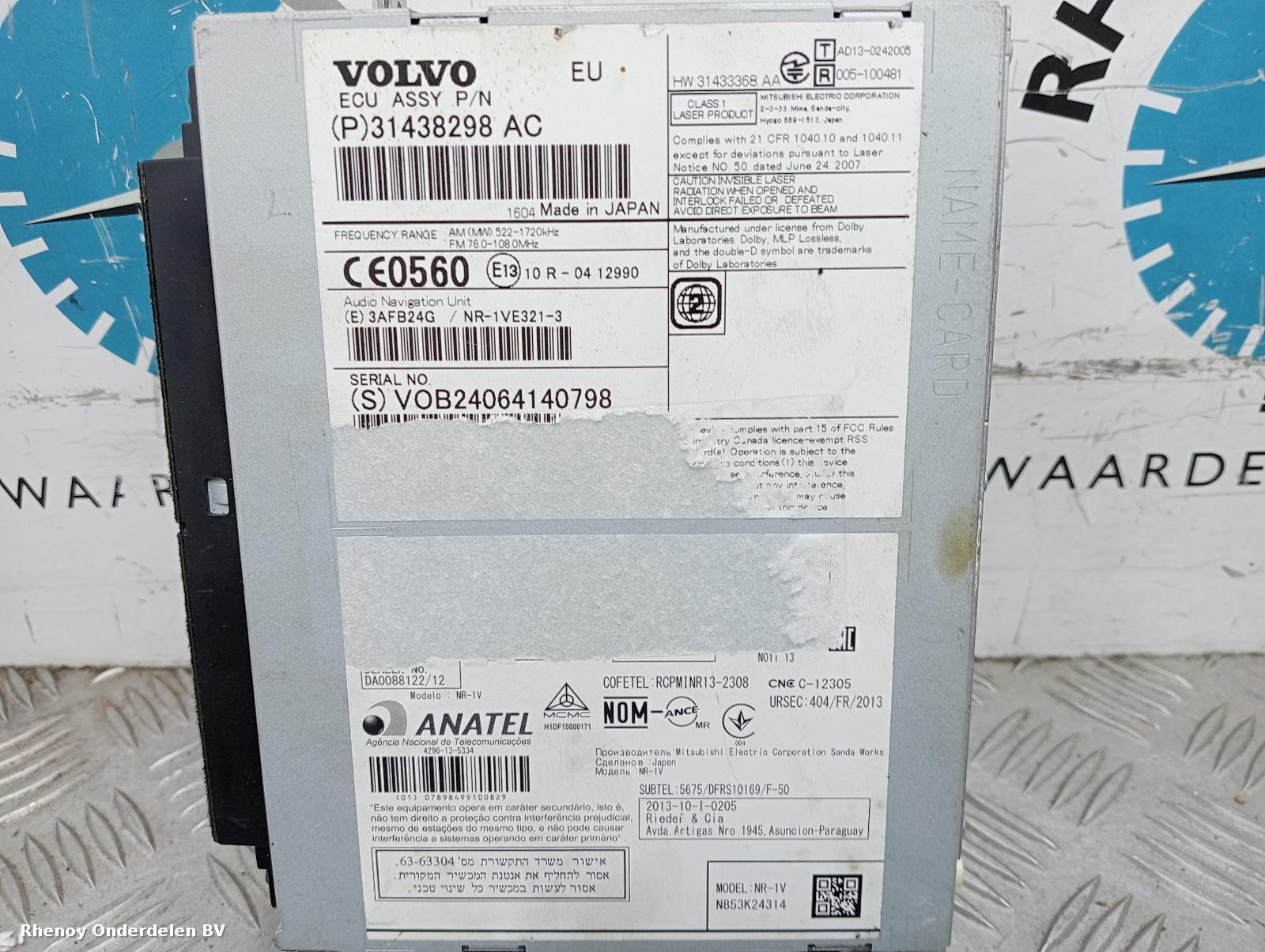 View Auto part RADIO VOLVO S60 2016