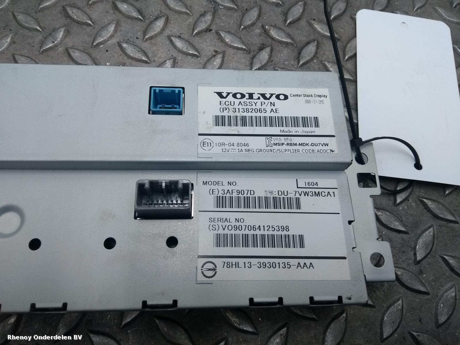 View Auto part INFORMATIE DISPLAY VOLVO S60 2016