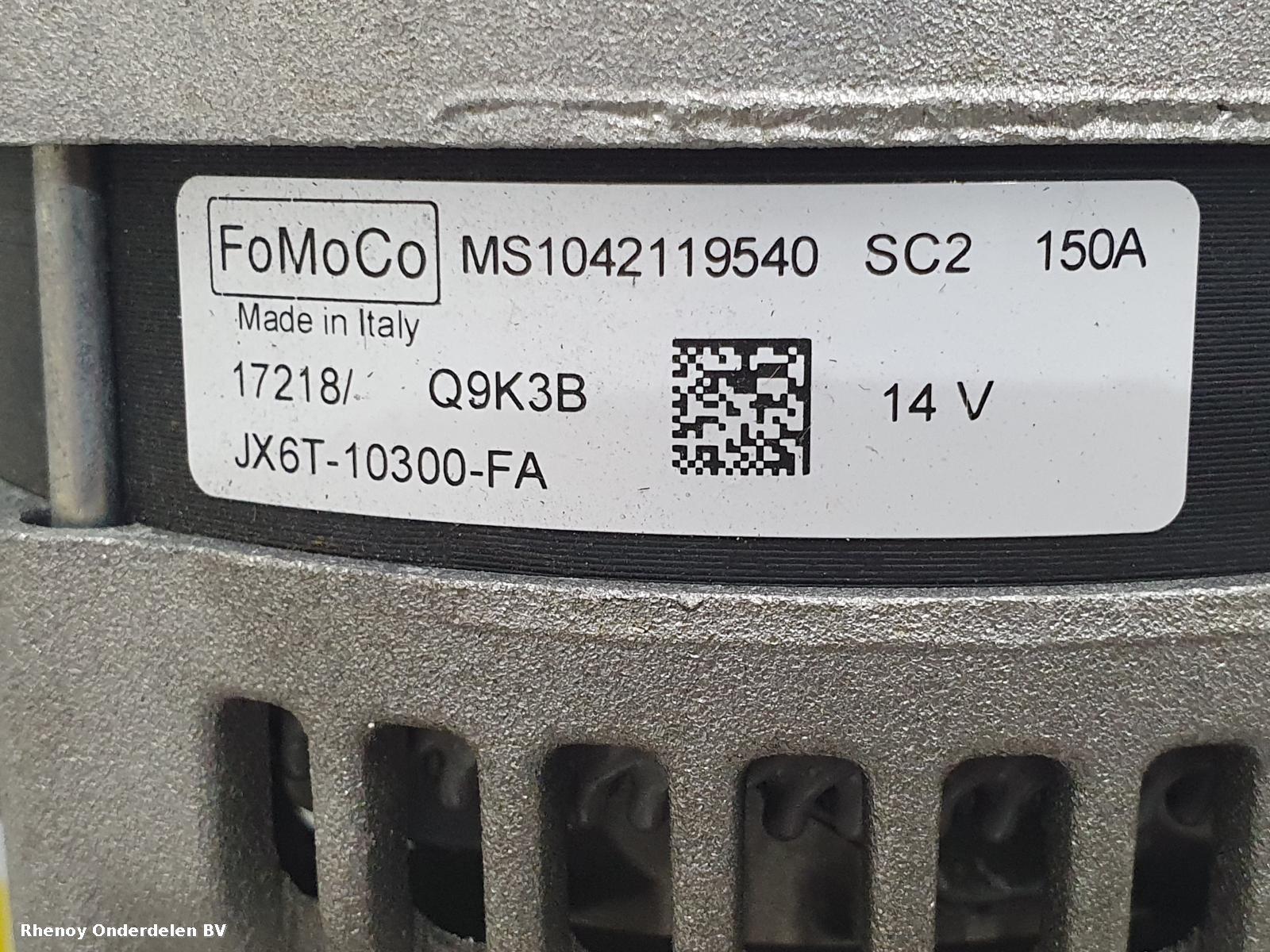 View Auto part DYNAMO FORD FOCUS 2018