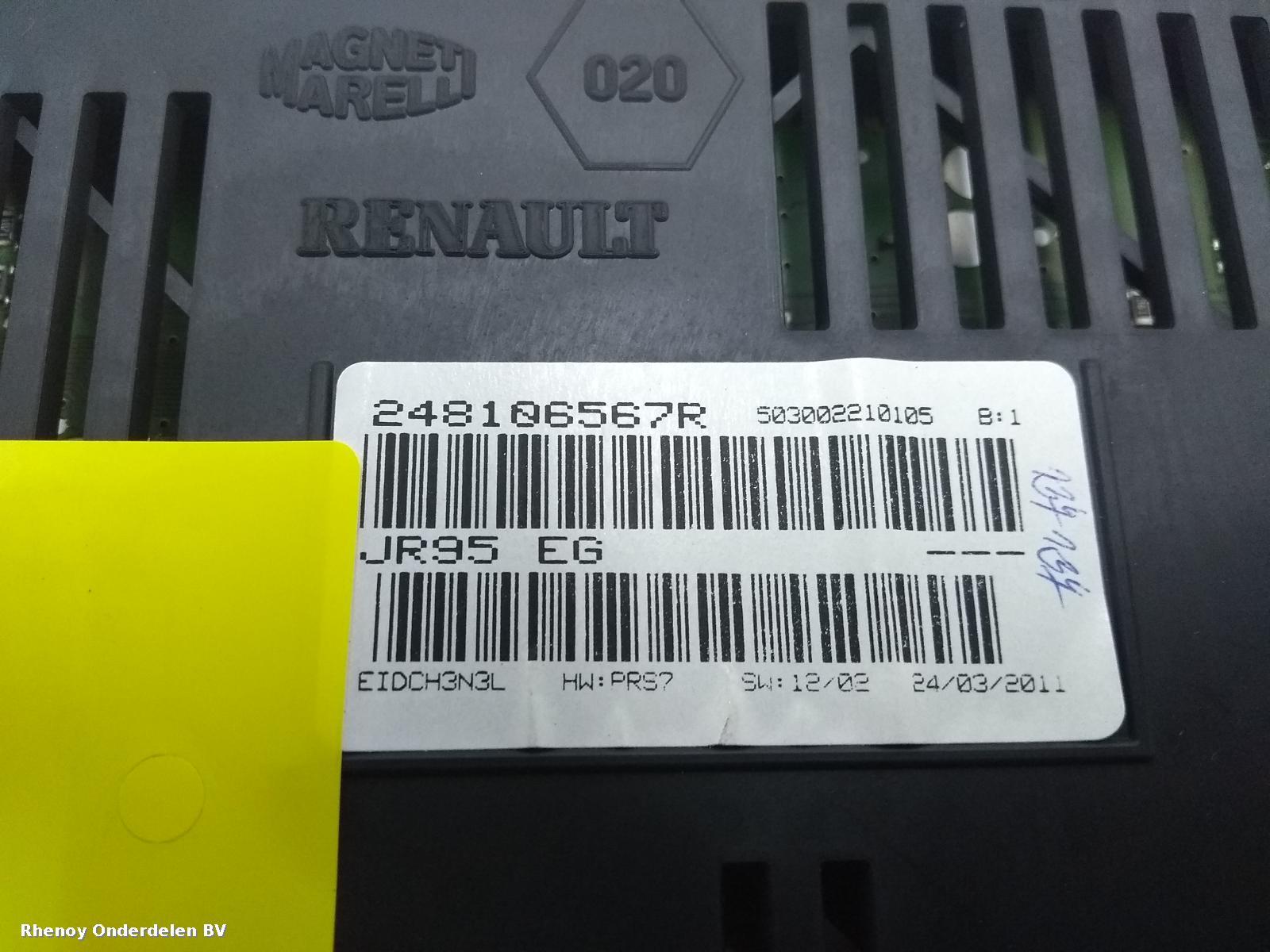 View Auto part KLOKKENPANEEL RENAULT SCENIC 2012