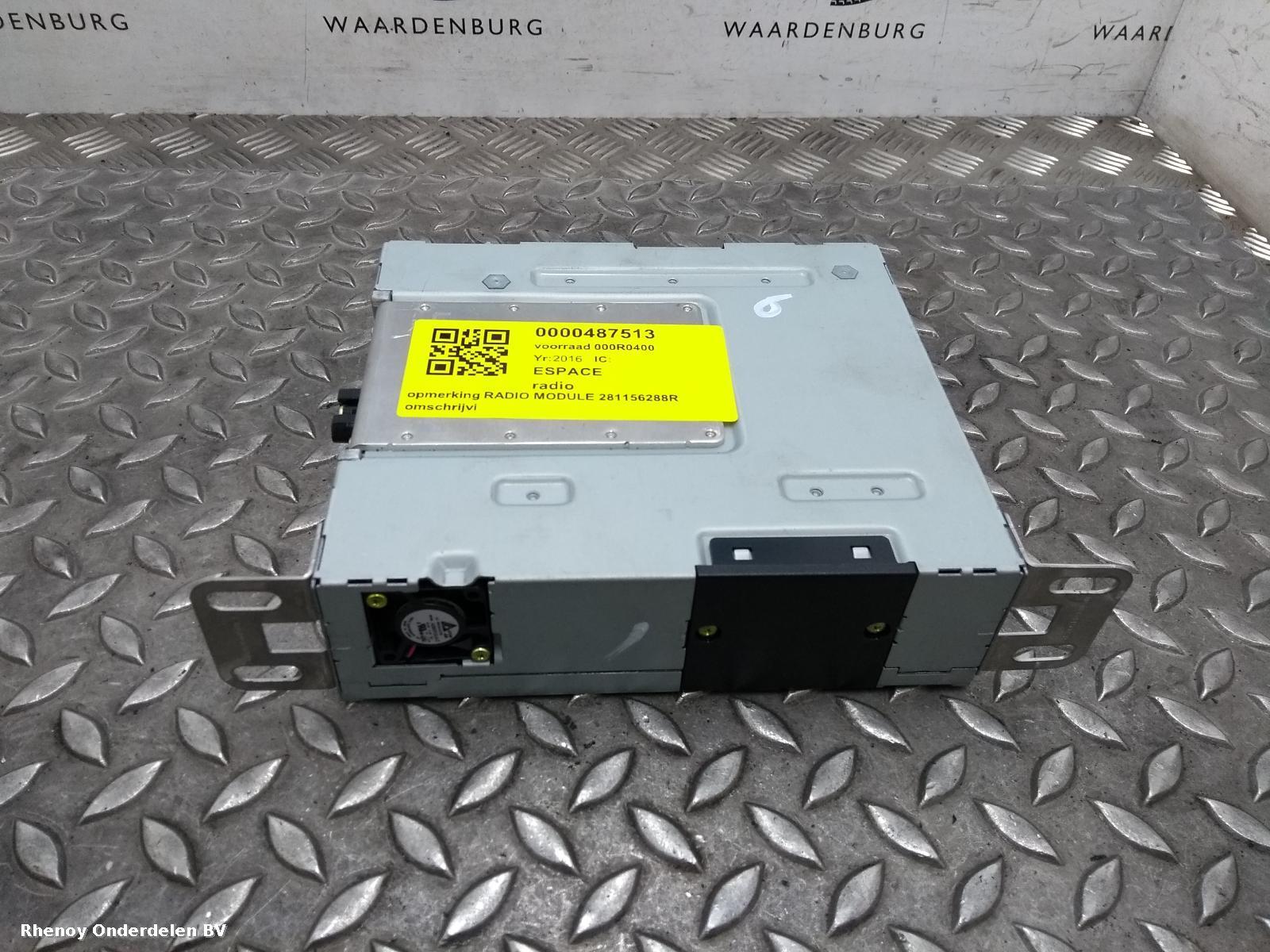 View Auto part A/V Equipment RENAULT ESPACE 2016