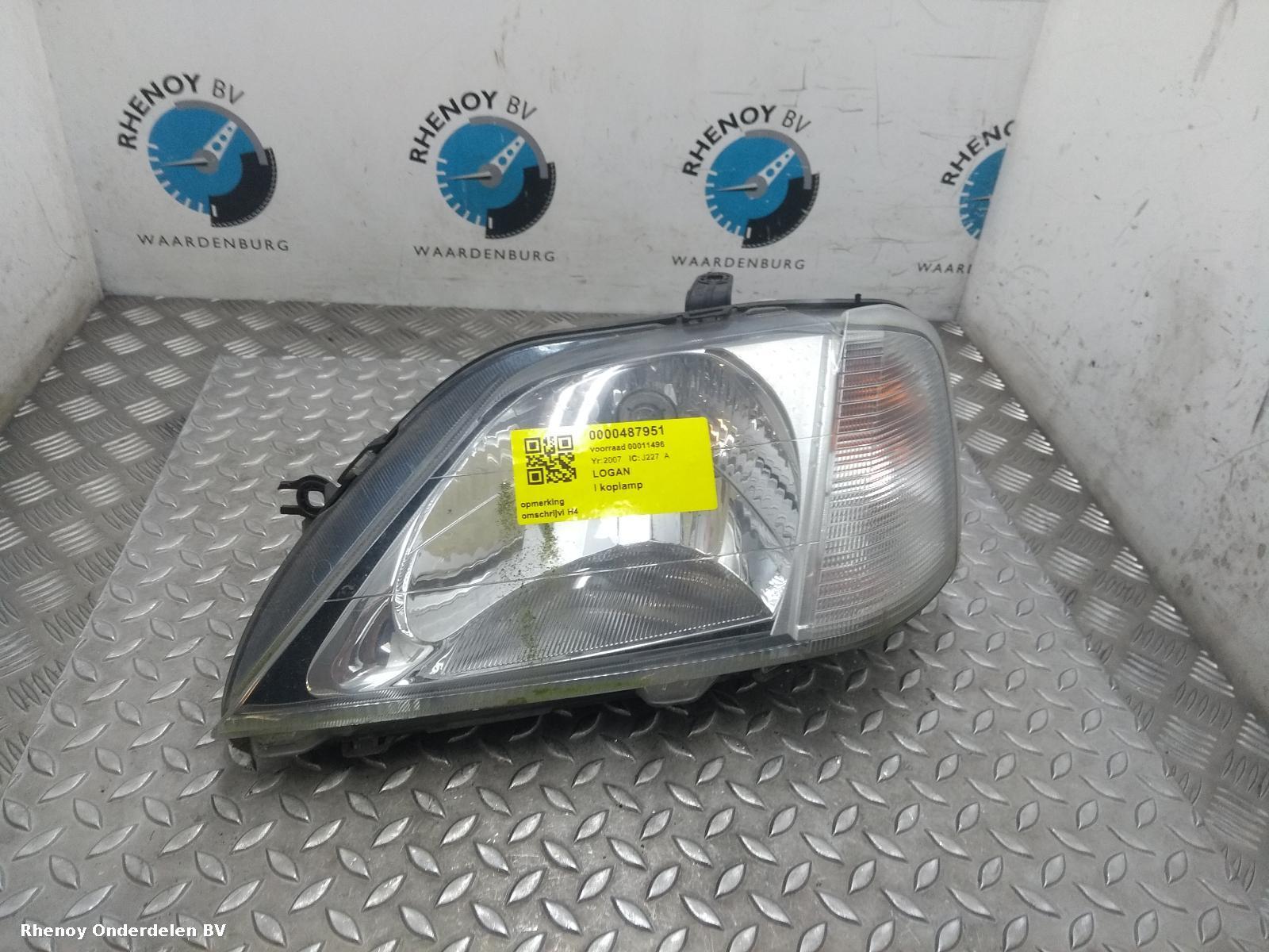 View Auto part L Headlamp DACIA LOGAN 2007