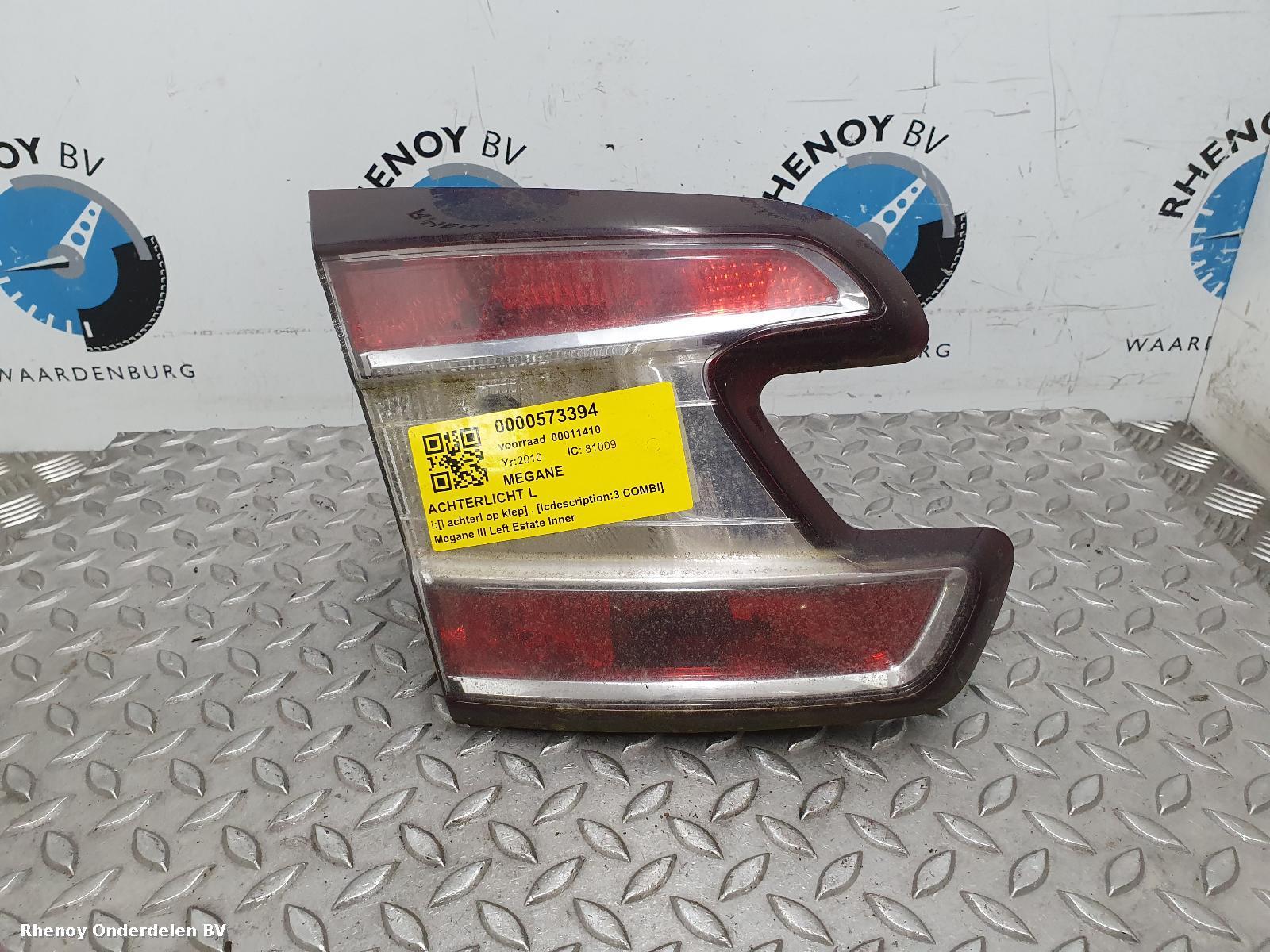 Bekijk Auto-onderdeel ACHTERLICHT L RENAULT MEGANE 2010