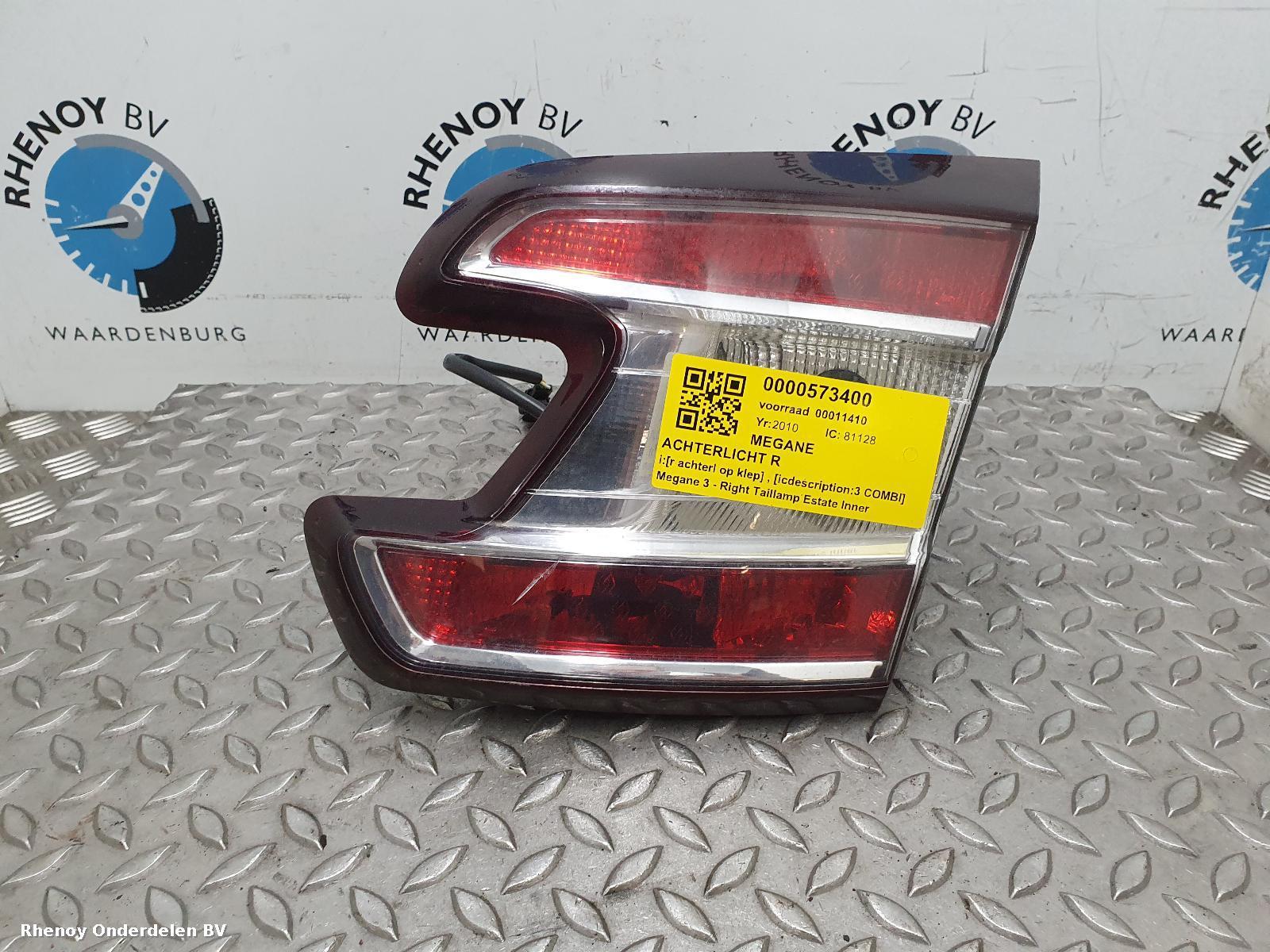 Bekijk Auto-onderdeel ACHTERLICHT R RENAULT MEGANE 2010