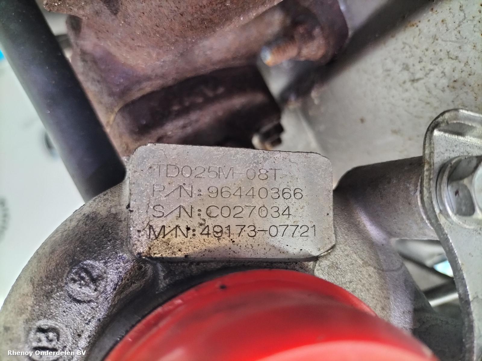 View Auto part TURBO CHEVROLET NUBIRA 2008