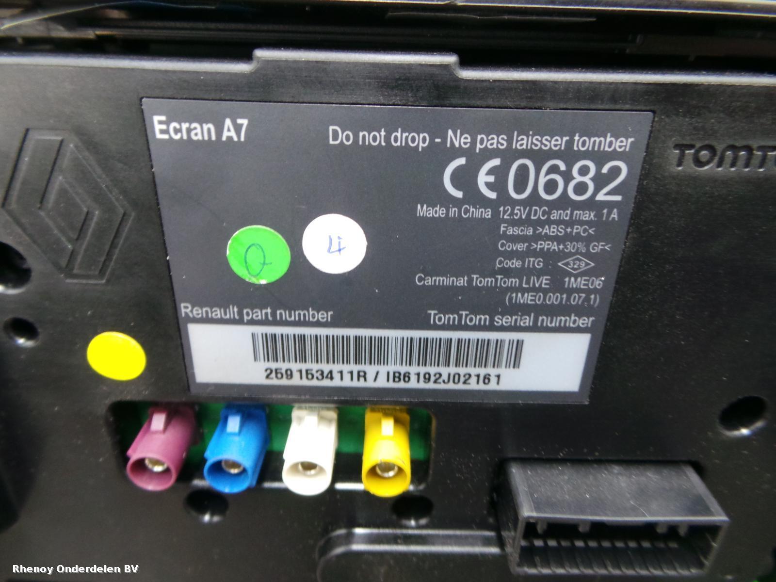 View Auto part NAVIGATIE RENAULT MEGANE 2012