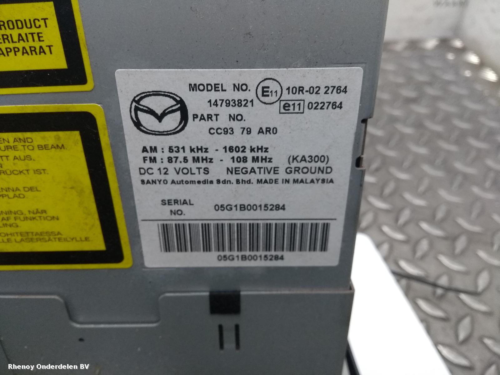 View Auto part RADIO MAZDA 5  2006