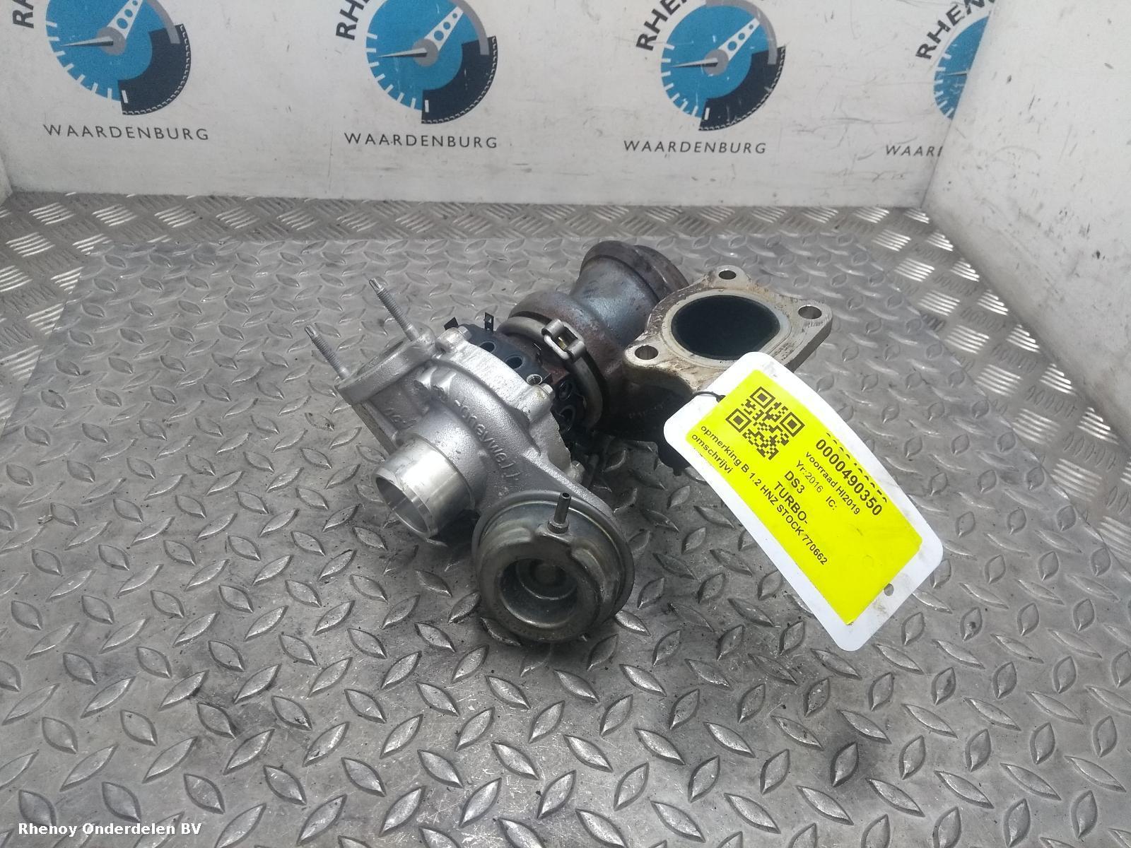 Bekijk Auto-onderdeel TURBO CITROEN DS3 2016