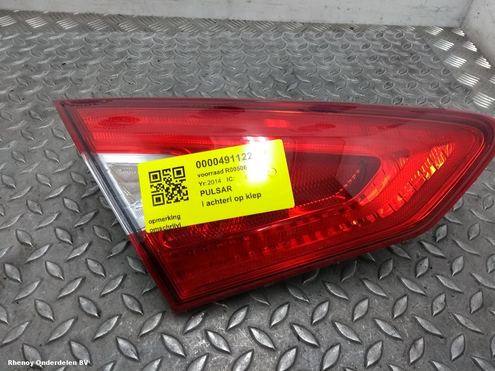 Bekijk Auto-onderdeel ACHTERLICHT NISSAN PULSAR 2014