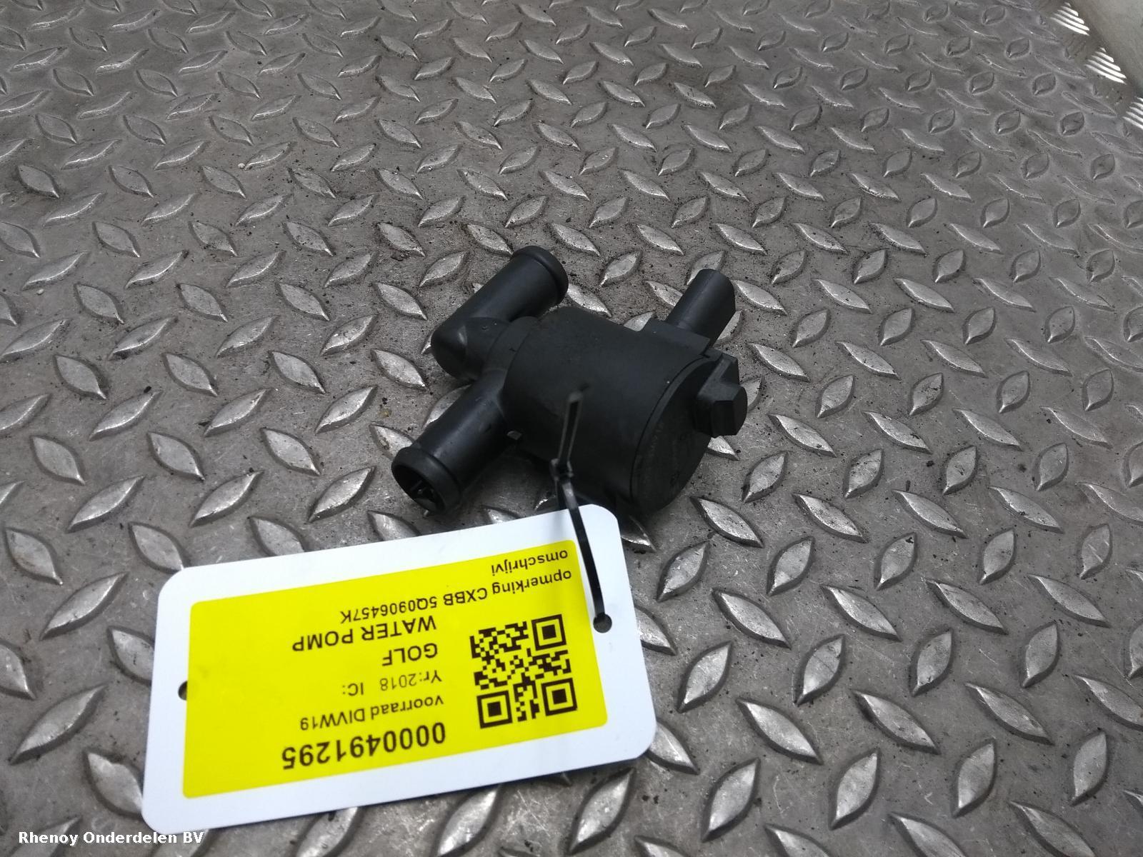 View Auto part Water Pump VOLKSWAGEN GOLF 2018