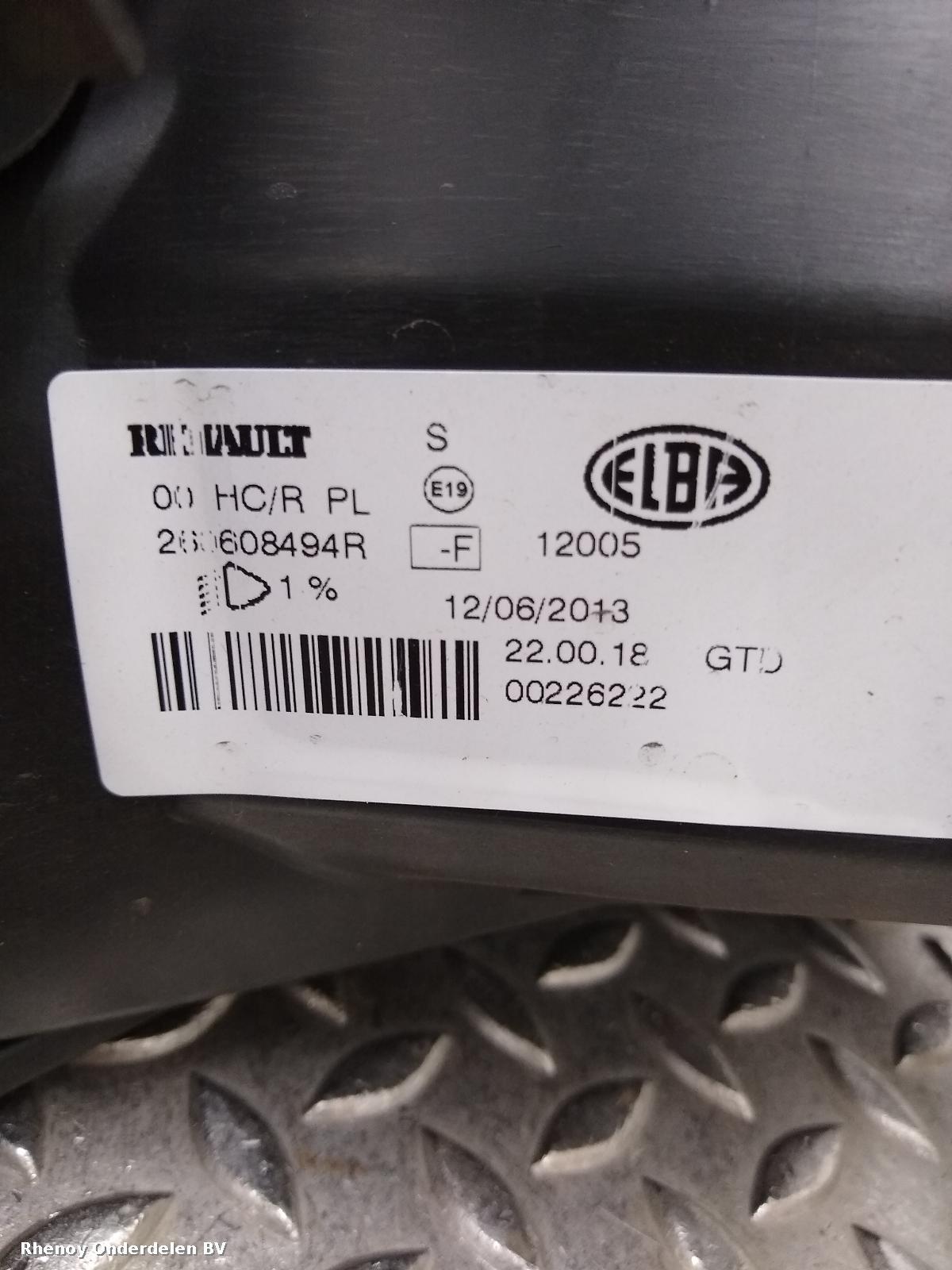 View Auto part KOPLAMP L DACIA SANDERO 2013