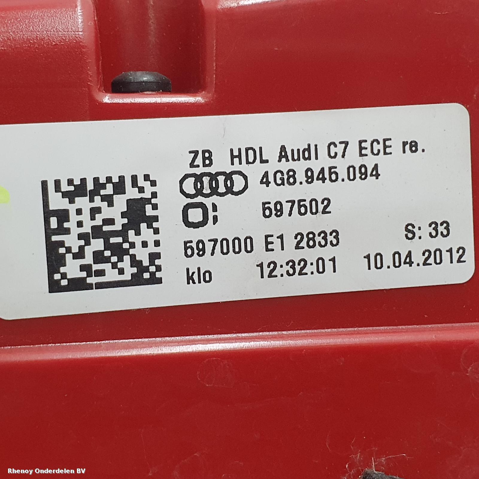 View Auto part ACHTERLICHT AUDI A7 2012