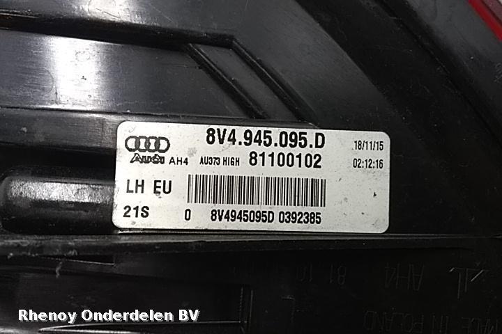 View Auto part ACHTERLICHT L AUDI A3 2016