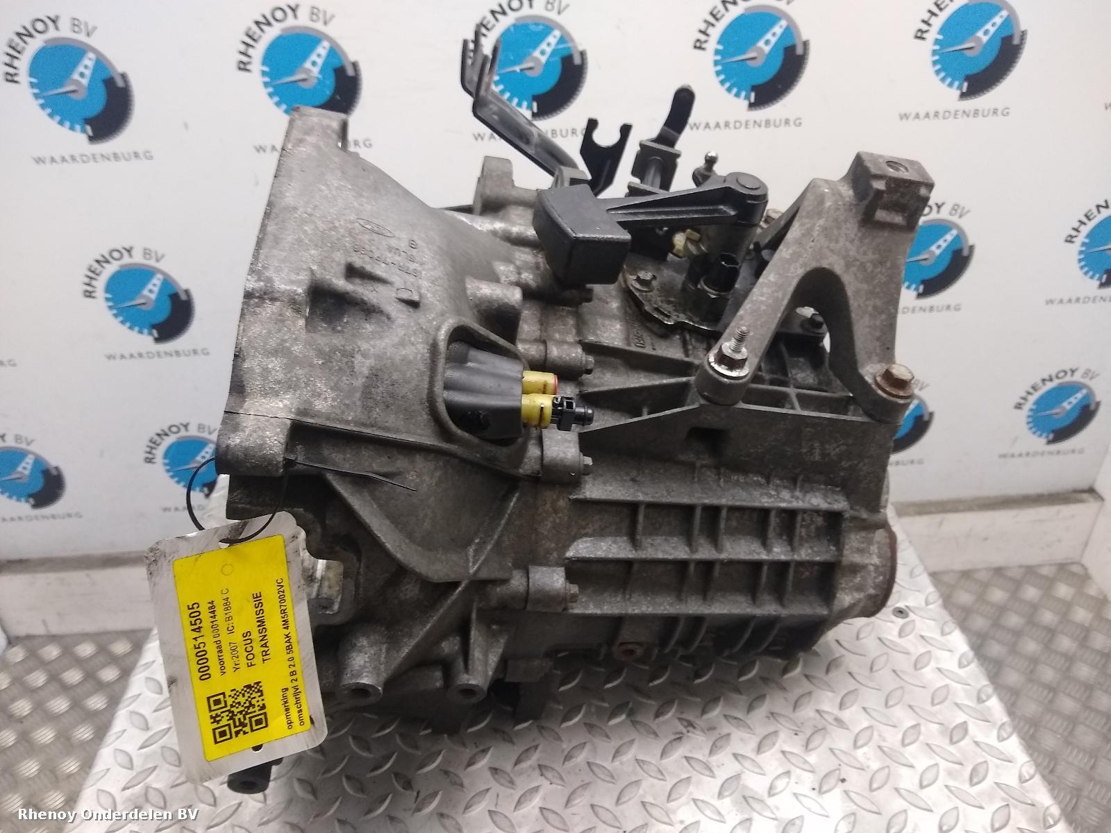 2007 FORD FOCUS TRANSMISSIE / VERSNELLINGSBAK View Auto part TRANSMISSIE / VERSNELLINGSBAK FORD FOCUS 2007