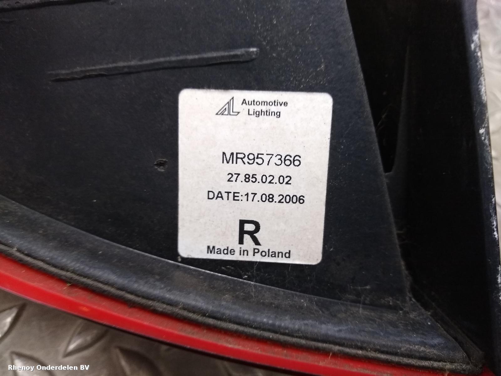 View Auto part ACHTERLICHT R MITSUBISHI COLT 2007