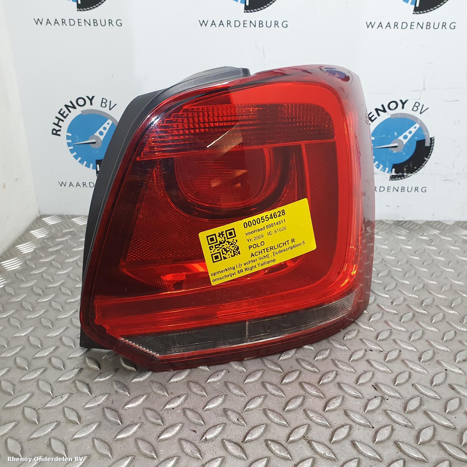 Bekijk Auto-onderdeel ACHTERLICHT R VOLKSWAGEN POLO 2009