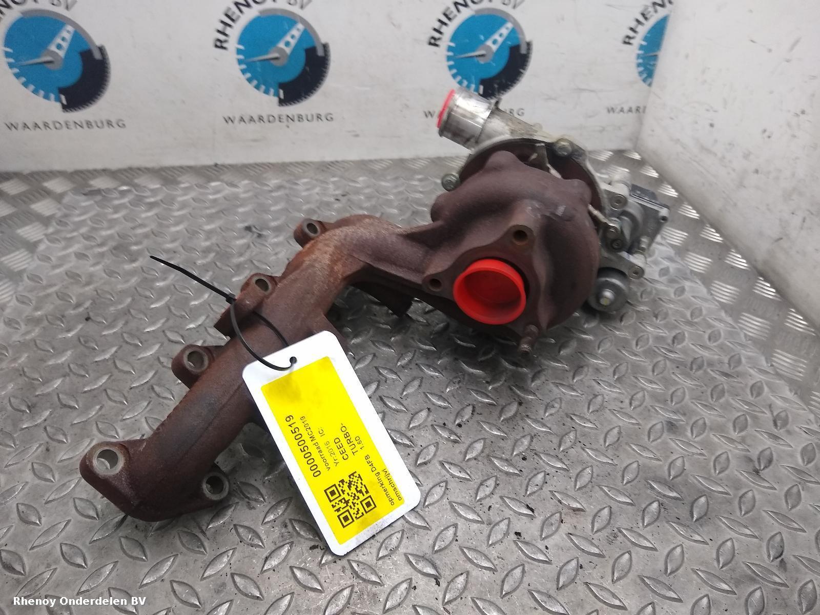 2016 KIA CEED TURBO View Auto part TURBO KIA CEED 2016