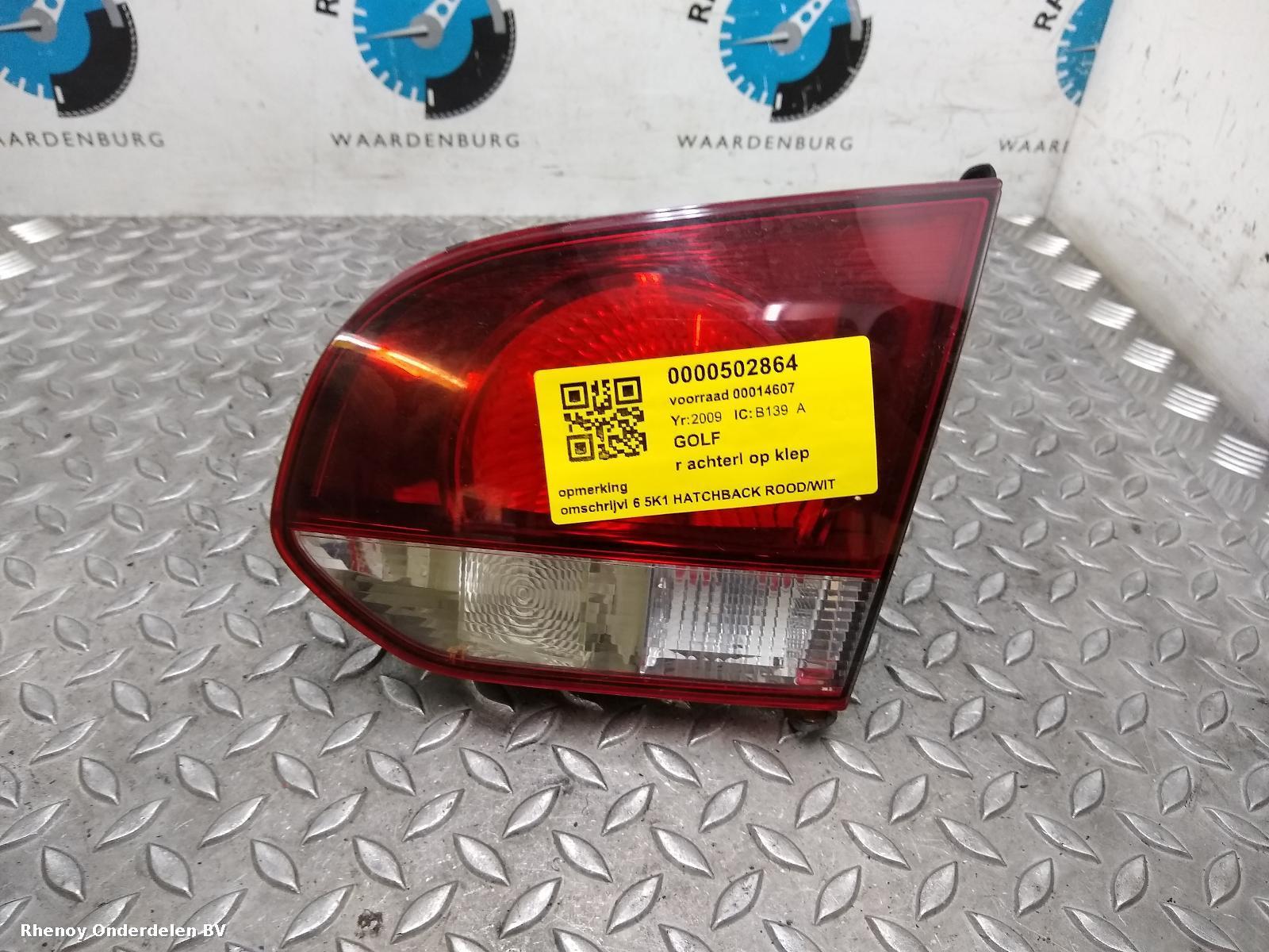 View Auto part R Taillight VOLKSWAGEN GOLF 2009