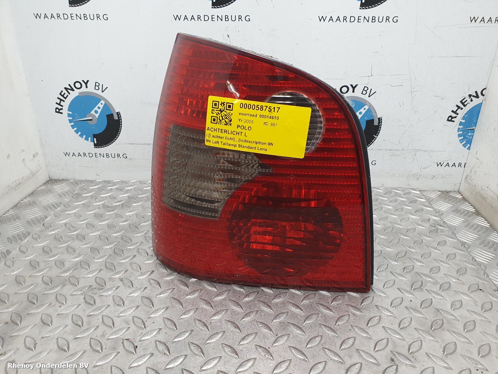 View Auto part L Taillight VOLKSWAGEN POLO 2005