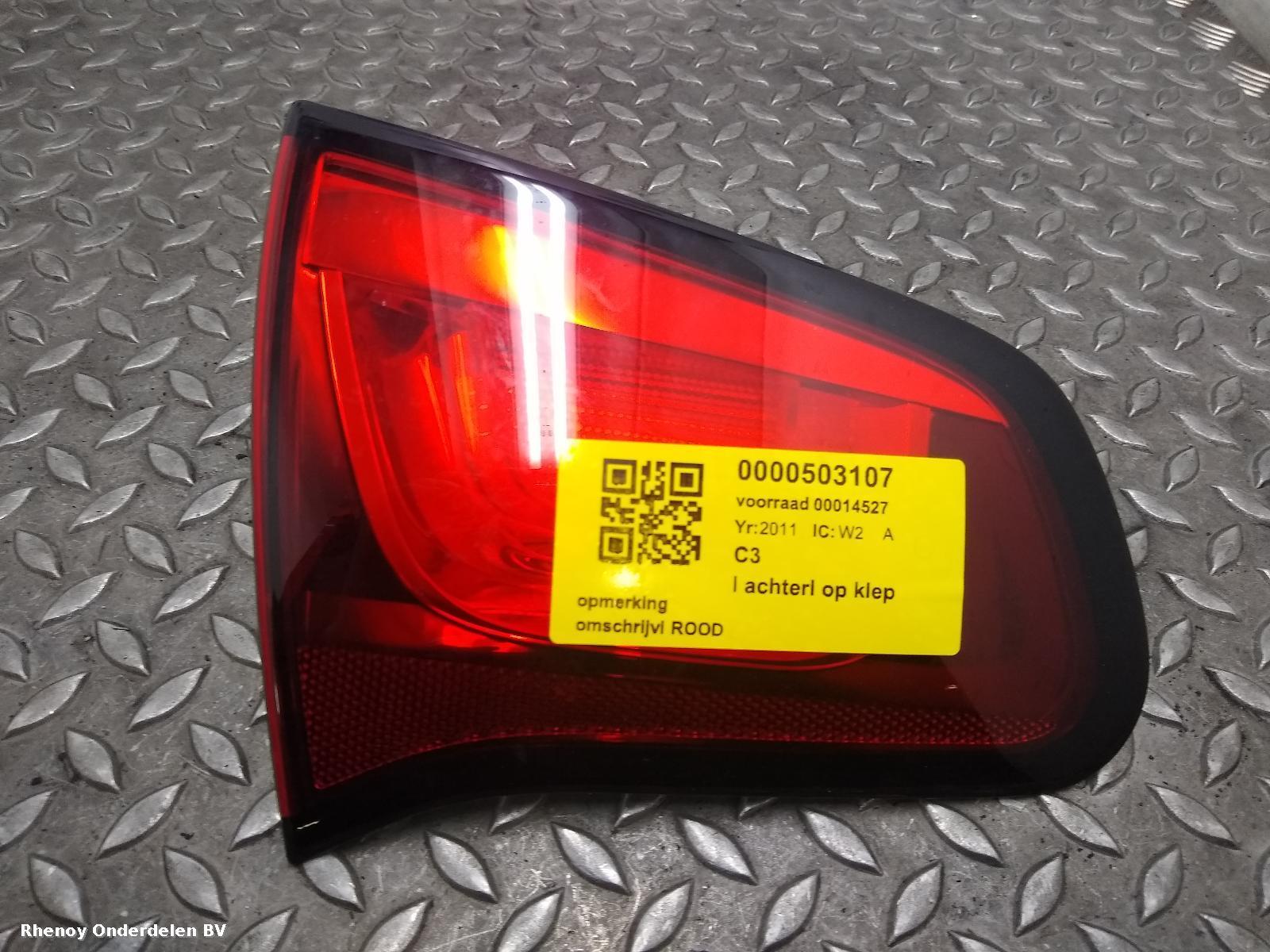 View Auto part L Taillight CITROEN C3 2011