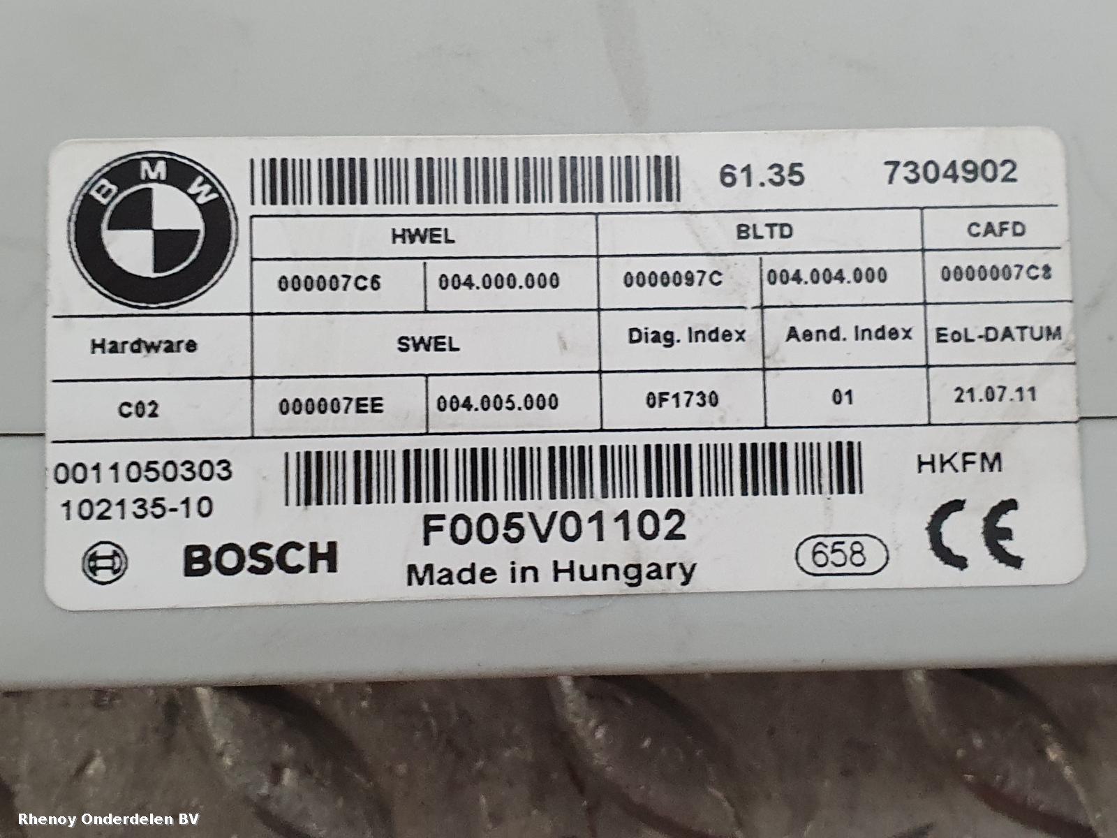 View Auto part OVERIGE BMW 5 SERIES 2011