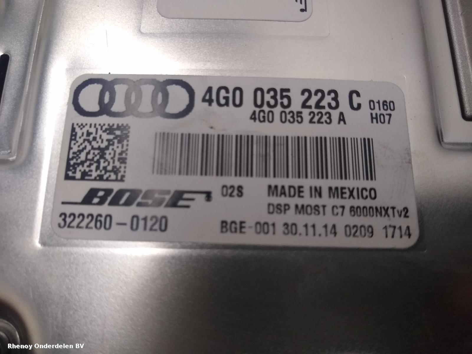 View Auto part VERSTERKER UNIT AUDIO AUDI A8 2015