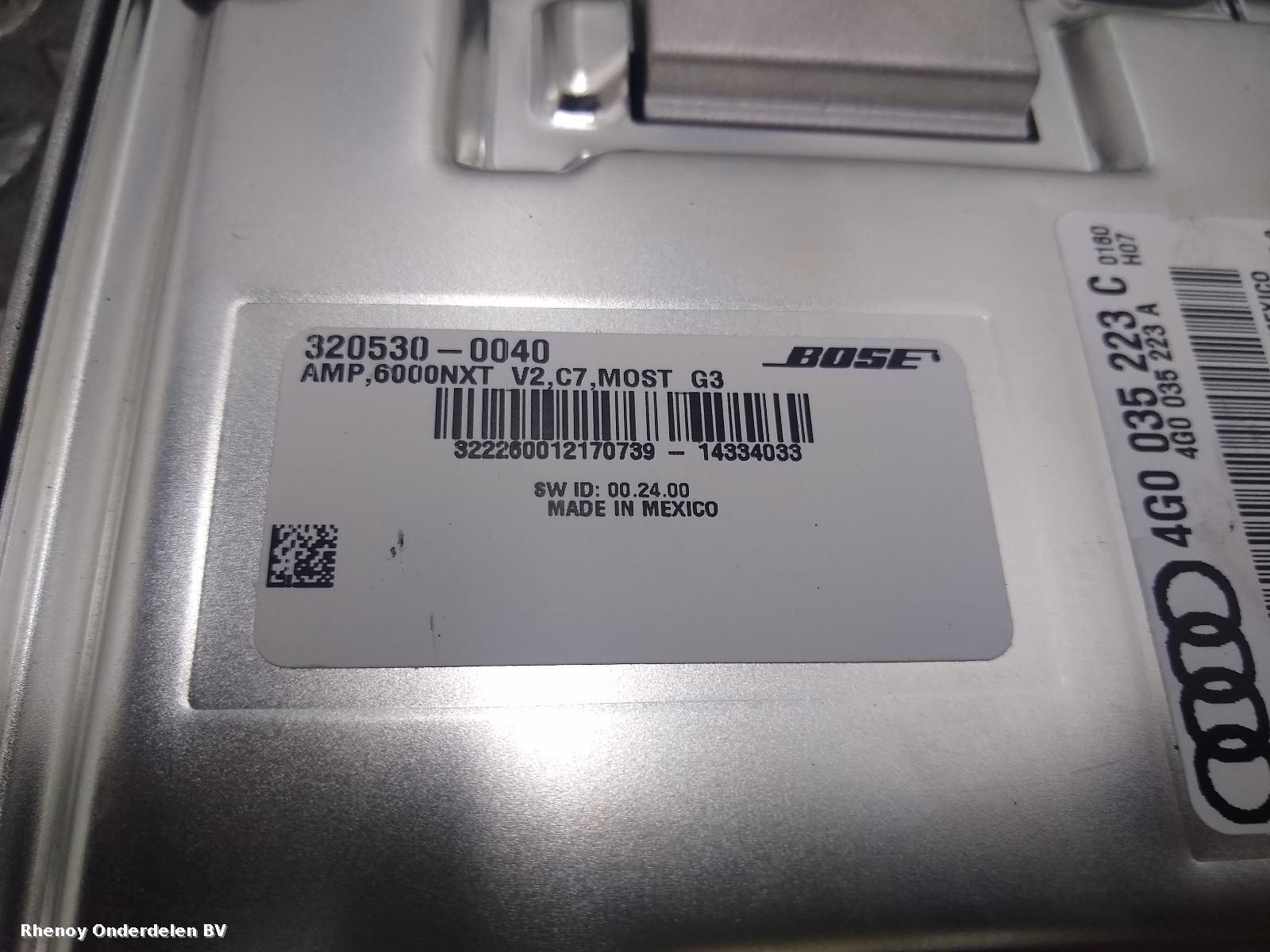 View Auto part VERSTERKER UNIT AUDIO AUDI A8 2015