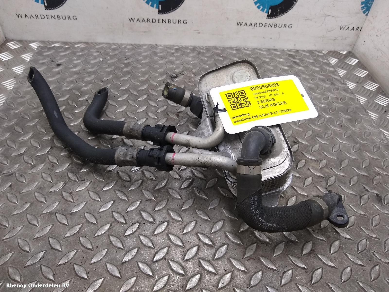 Bekijk Auto-onderdeel OLIE KOELER BMW 3 SERIES 2007