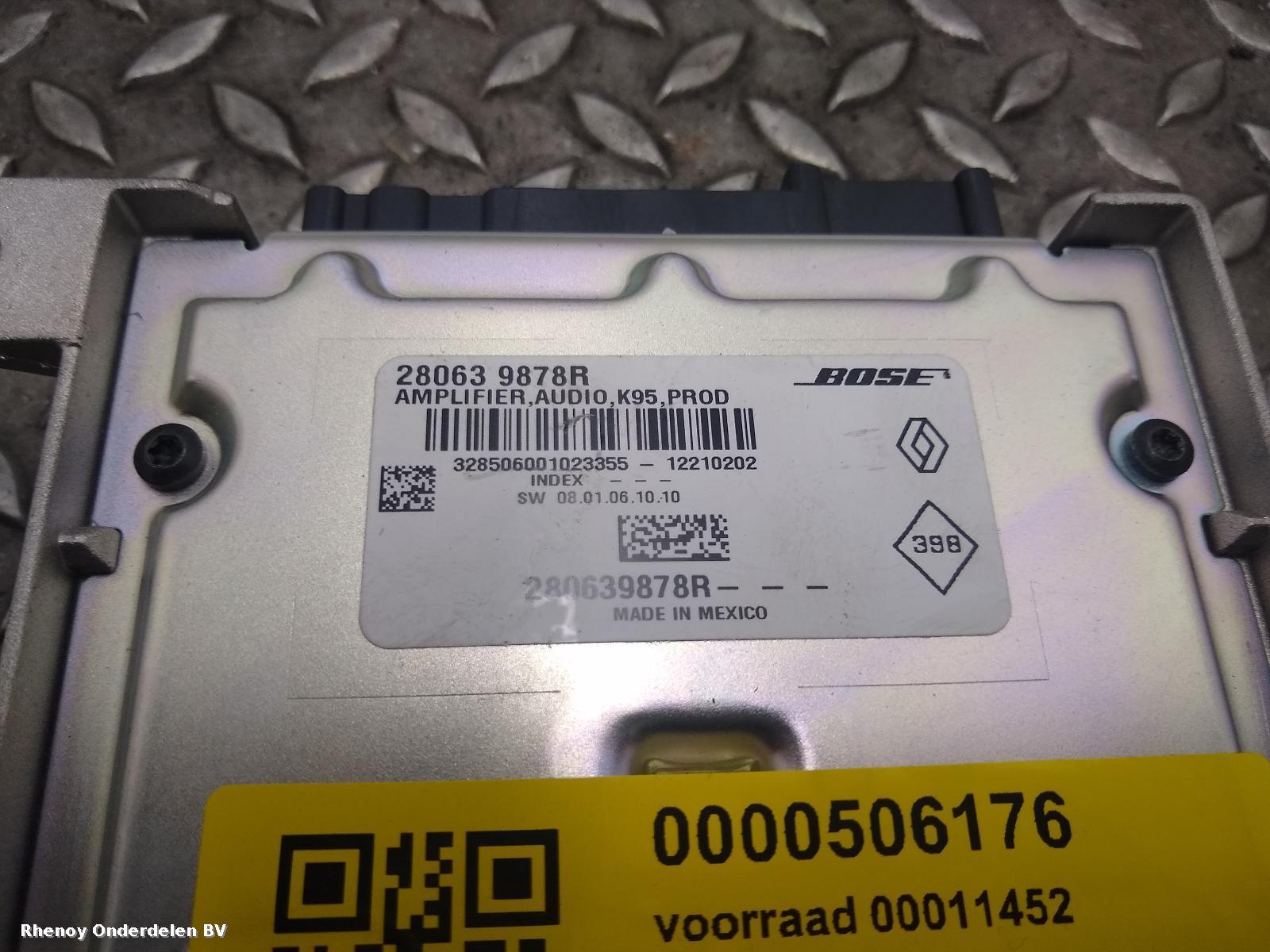 2012 RENAULT MEGANE VERSTERKER UNIT AUDIO View Auto part VERSTERKER UNIT AUDIO RENAULT MEGANE 2012