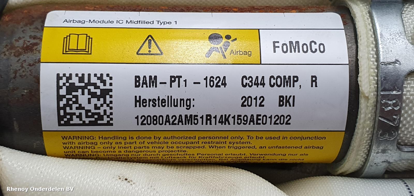 2012 FORD FOCUS C MAX AIRBAG RECHTS View Auto part AIRBAG RECHTS FORD FOCUS C MAX 2012