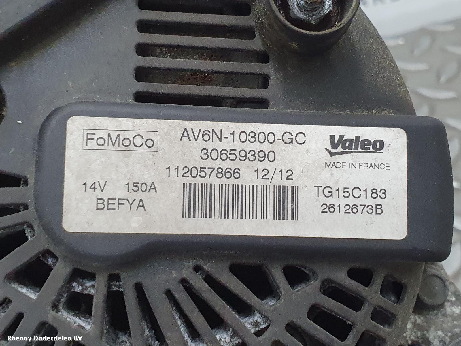 2012 FORD FOCUS C MAX DYNAMO View Auto part DYNAMO FORD FOCUS C MAX 2012
