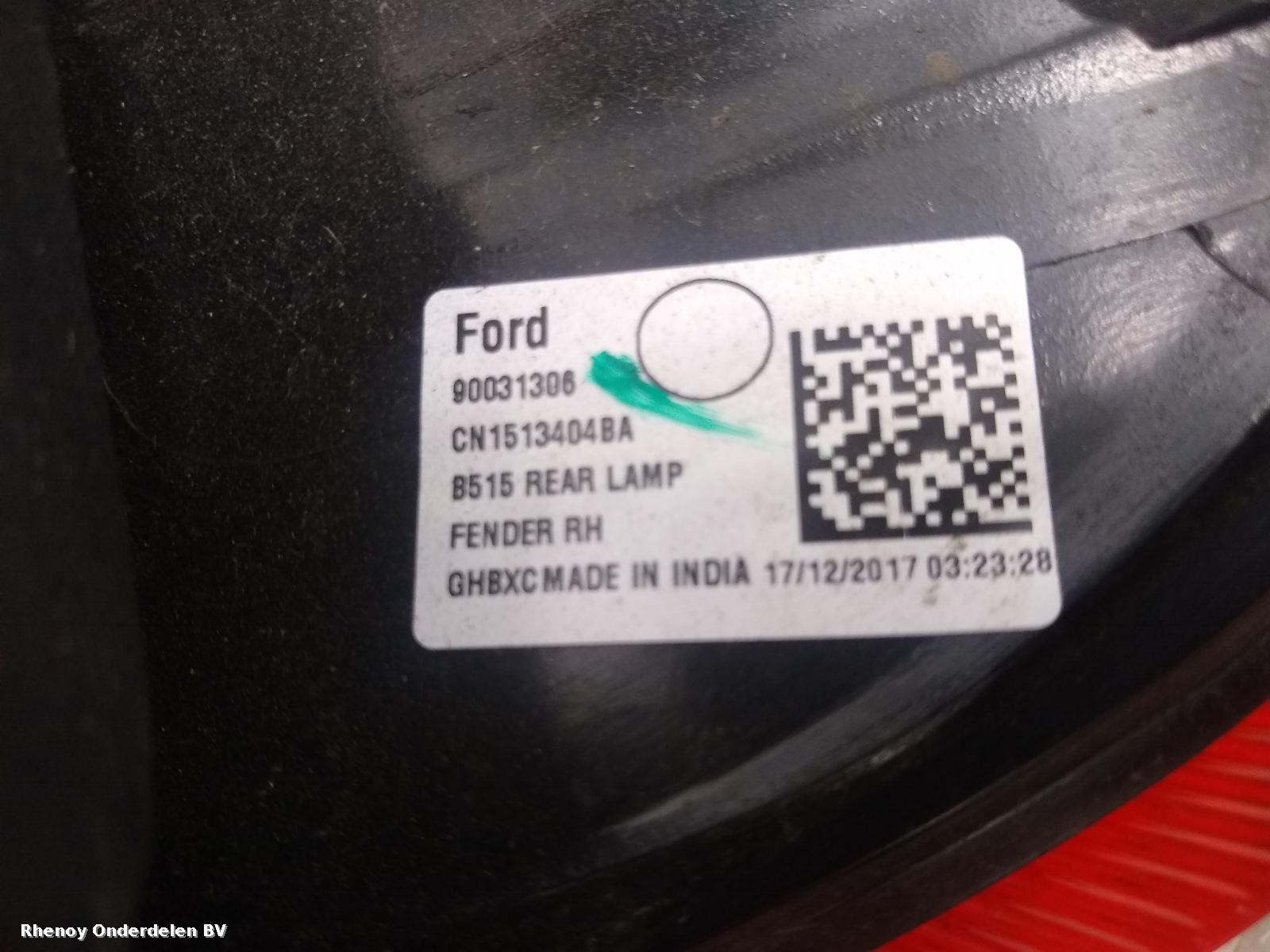 2018 FORD ECOSPORT ACHTERLICHT R View Auto part ACHTERLICHT R FORD ECOSPORT 2018