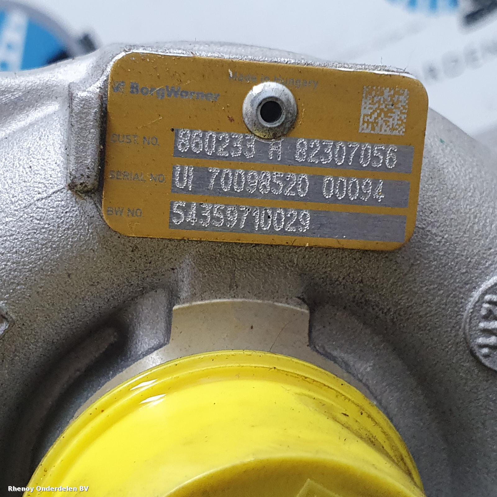 2017 RENAULT MEGANE TURBO View Auto part TURBO RENAULT MEGANE 2017