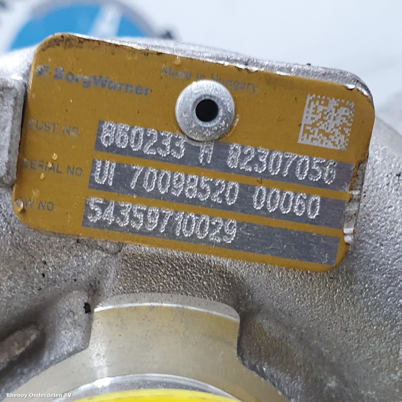2017 RENAULT MEGANE TURBO View Auto part TURBO RENAULT MEGANE 2017