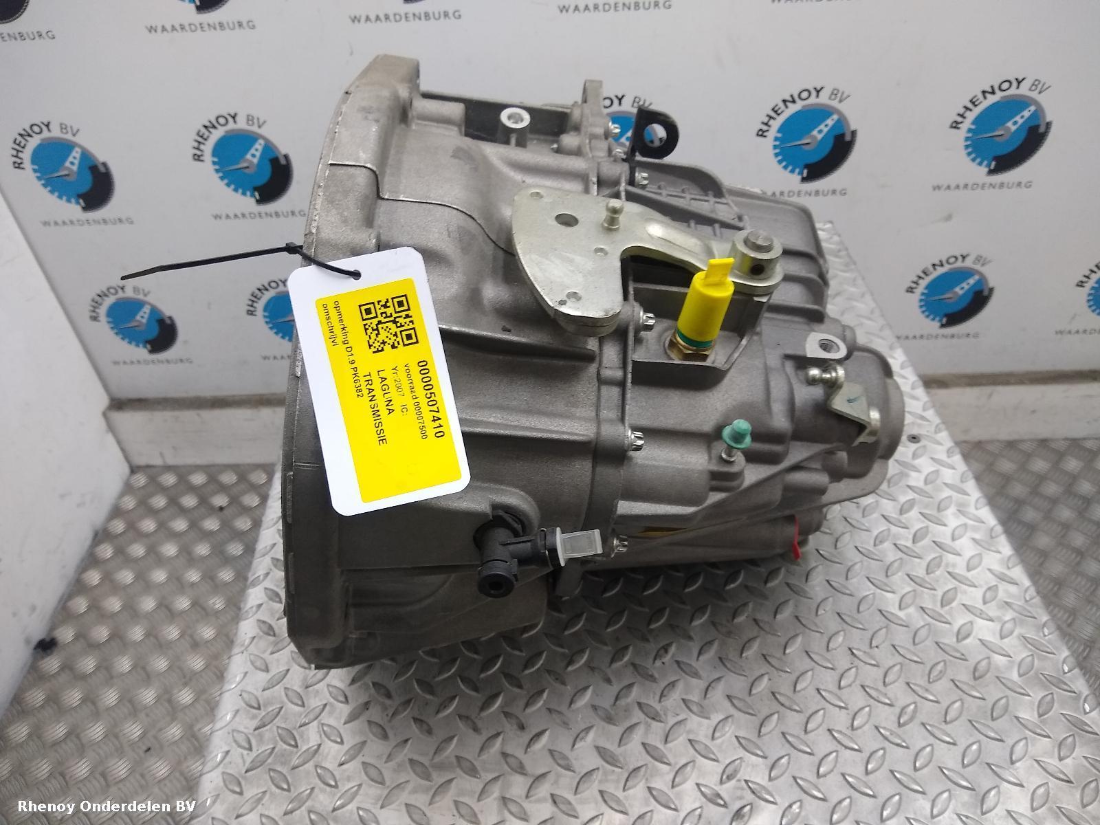 2007 RENAULT LAGUNA TRANSMISSIE / VERSNELLINGSBAK View Auto part TRANSMISSIE / VERSNELLINGSBAK RENAULT LAGUNA 2007