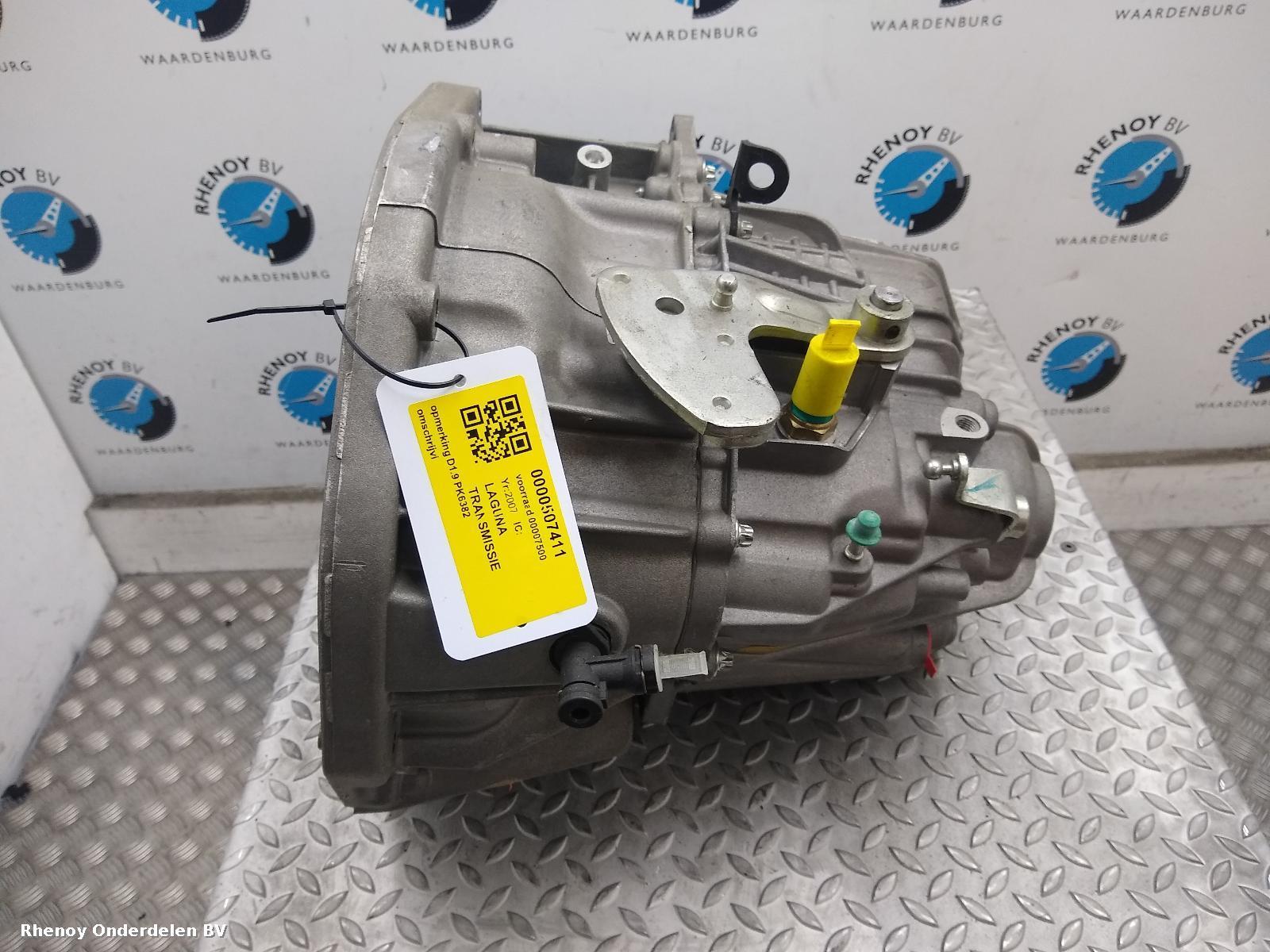 2007 RENAULT LAGUNA TRANSMISSIE / VERSNELLINGSBAK View Auto part TRANSMISSIE / VERSNELLINGSBAK RENAULT LAGUNA 2007