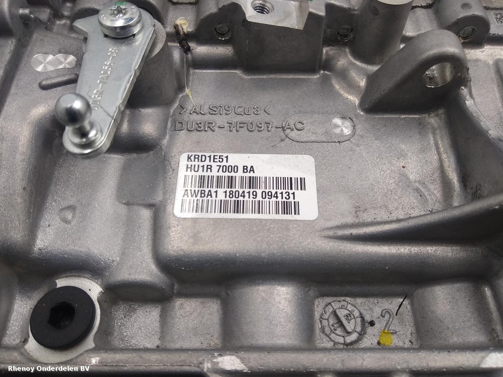 2018 RENAULT MEGANE TRANSMISSIE / VERSNELLINGSBAK View Auto part TRANSMISSIE / VERSNELLINGSBAK RENAULT MEGANE 2018