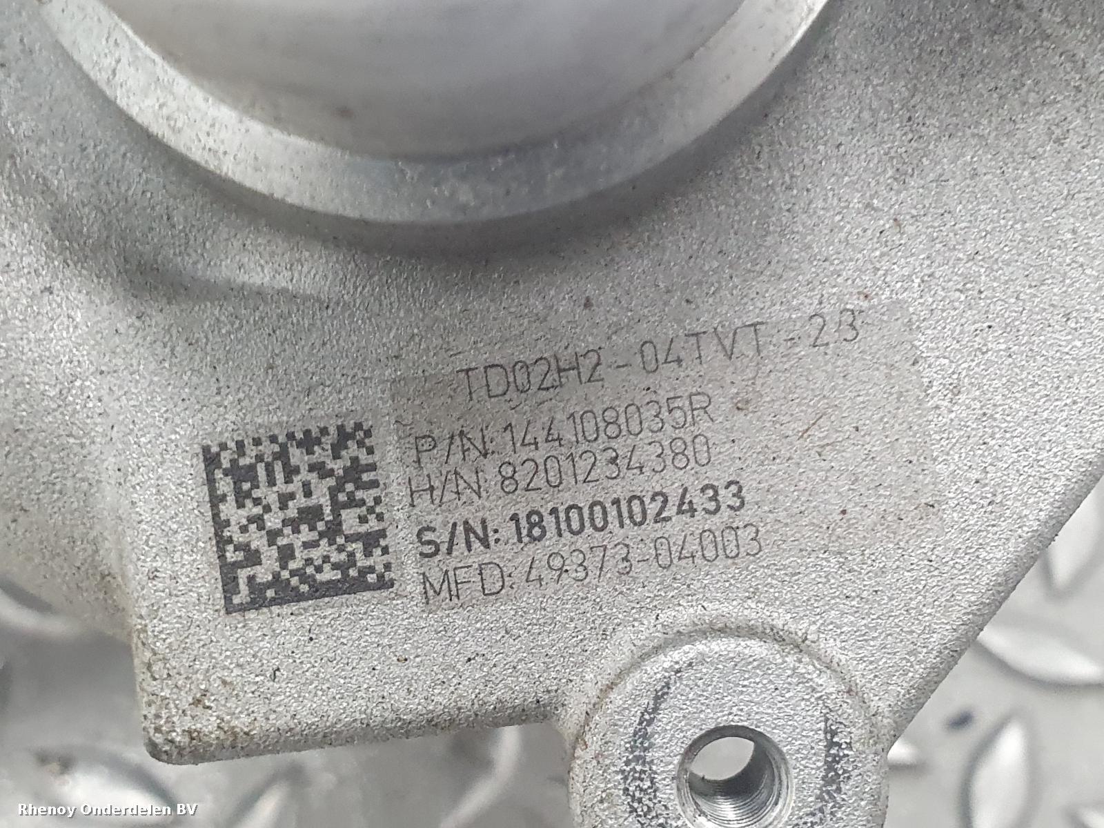 2017 RENAULT CLIO TURBO View Auto part TURBO RENAULT CLIO 2017